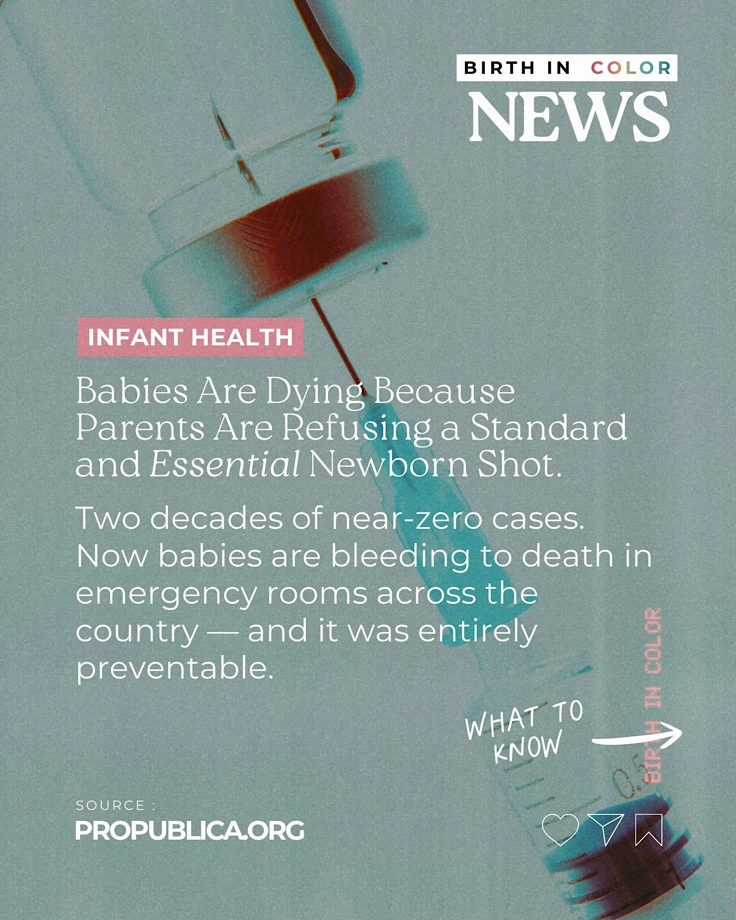 The vitamin K shot is not a vaccine &mdash; but it has been swept into the same wave of post-pandemic medical distrust. Social media posts have called it a &ldquo;toxin.&rdquo; Podcasters with millions of followers tell parents that needing it means 
