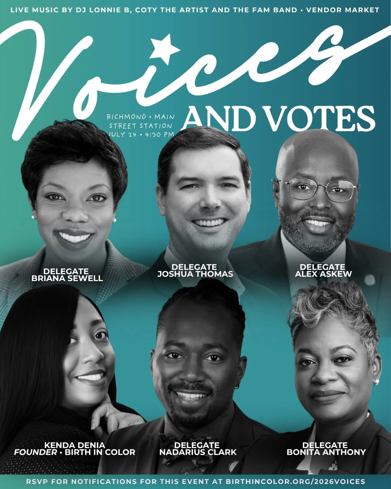 🎤 SAVE THE DATE &bull; MEET THE VOICES &mdash; 7/24!
🔗 RSVP: https://birthincolor.org/2026voices

They&rsquo;re organizing, legislating, and doing the work for our communities every day.

From the Capitol to the community &mdash; here&rsquo;s who&r
