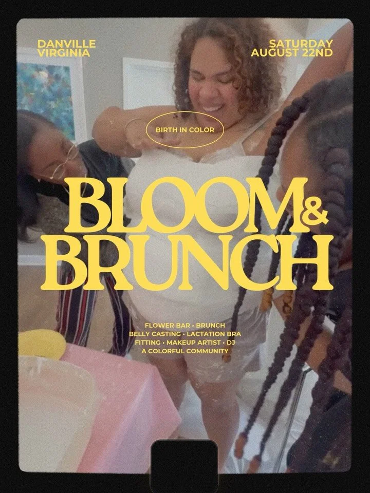 Join us tomorrow in Danville! 🌸

11am&ndash;3pm &middot; Cedar Place, 127 Cedar Place, Danville, VA

🔗 RSVP: https://birthincolor.org/events/bloomandbrunch

Ft. brunch, bouquet-making, and people who get it.

Come by yourself or bring somebody. 

B