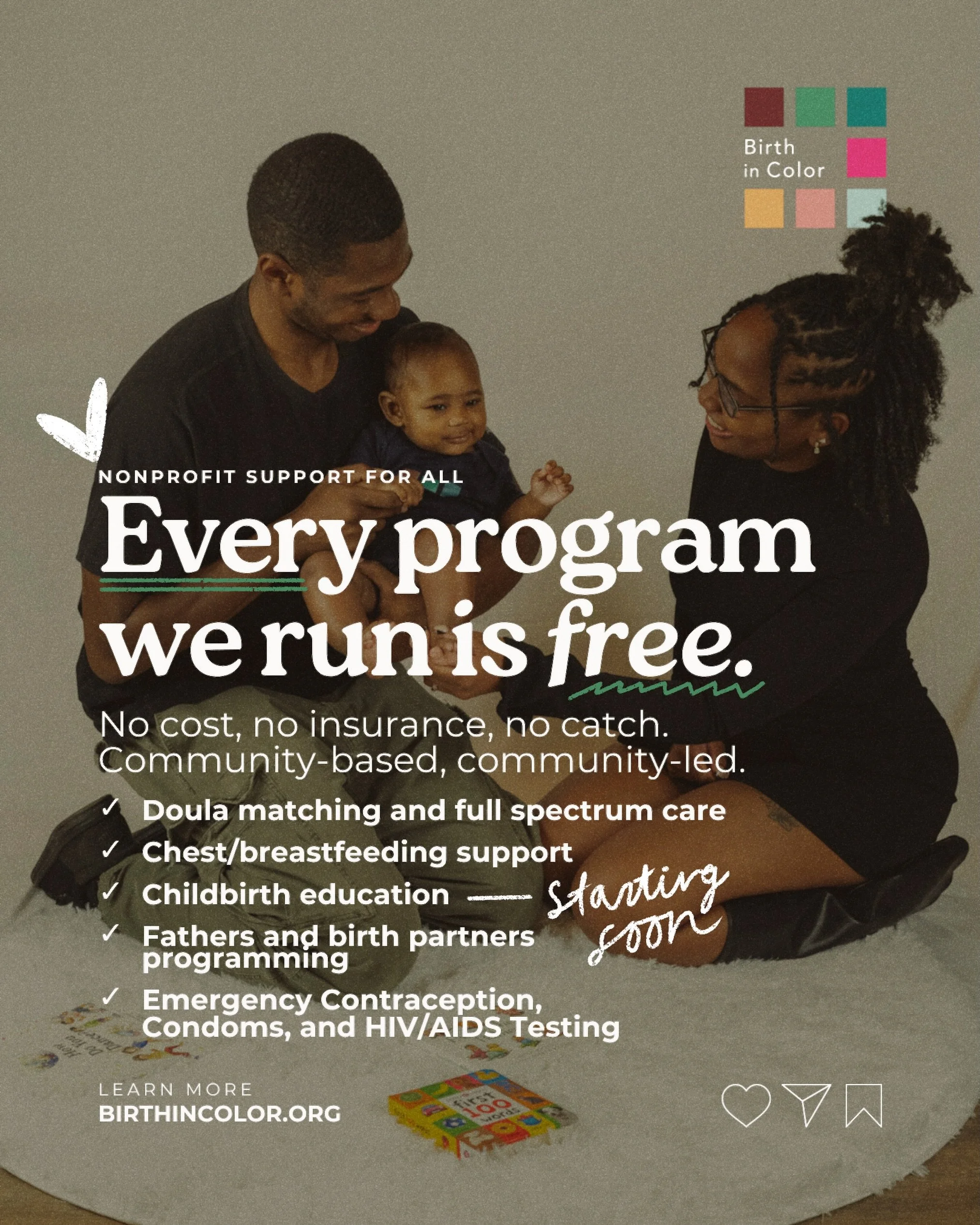 Families should never have to choose between rent and care. Still, that choice often gets forced on Black and Brown folks in this state more than anyone else.&nbsp;

We built Birth in Color to take that choice off the table entirely.

No insurance ca