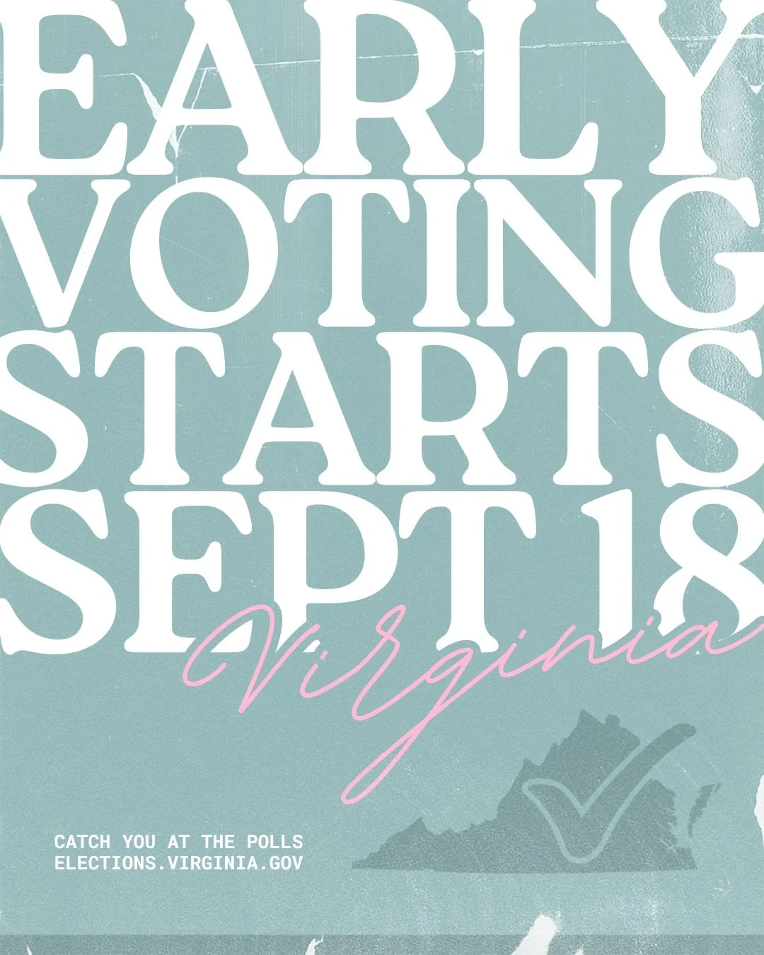 REPRODUCTIVE FREEDOM IS ON THE BALLOT. ✅ 💗

Early voting opens TODAY in Virginia, y&rsquo;all! And this November, the freedom to decide about our own prenatal care, childbirth, postpartum care, birth control, and abortion is OURS.

Swipe to get the 
