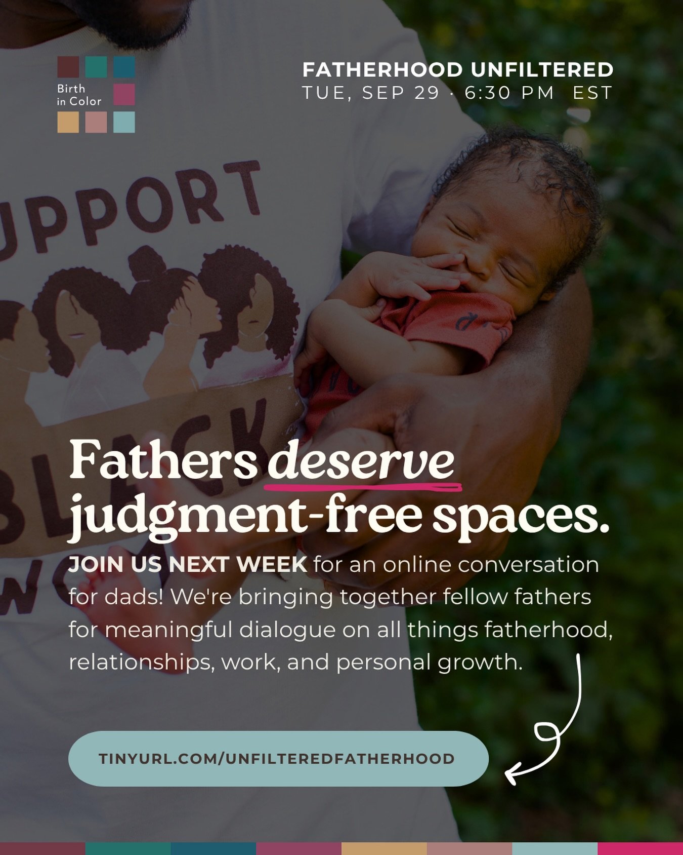 Dads deserve safe spaces too. 💙

OURS is open to all. 

From childbirth to the everyday responsibilities of being a new parent, we&rsquo;re opening up the floor for real conversations.

Fatherhood Unfiltered is a free virtual conversation for father