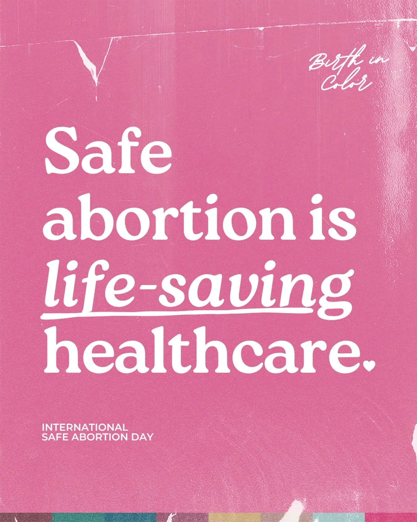 🫶🏽Today is International Safe Abortion Day, and we&rsquo;re saying it with our whole chest: abortion care IS reproductive healthcare, and reproductive healthcare IS a human right.

When abortion is banned or pushed out of reach, it doesn&rsquo;t di