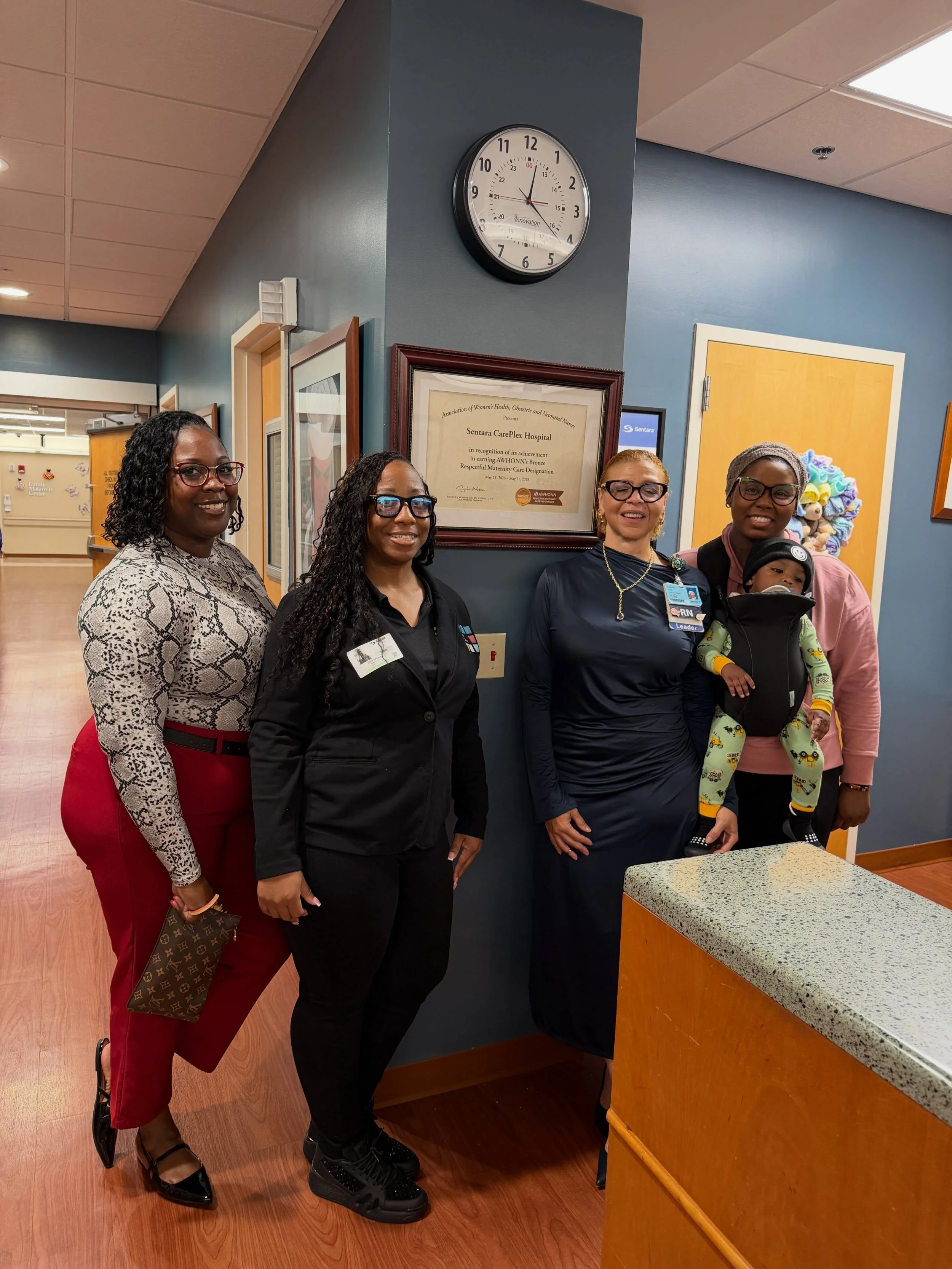 We can&rsquo;t celebrate this without celebrating THEM. 👏🏽🤎

Sentara Health just made history as the first health system in the nation to earn the AWHONN Respectful Maternity Care Designation. 

Our Birth in Color doulas helped make it happen. ✨

