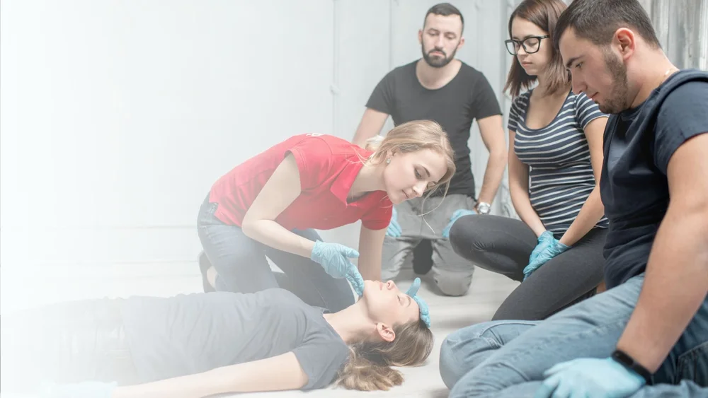 Emergency First Aid & CPR + AED Course Half Online & InClass