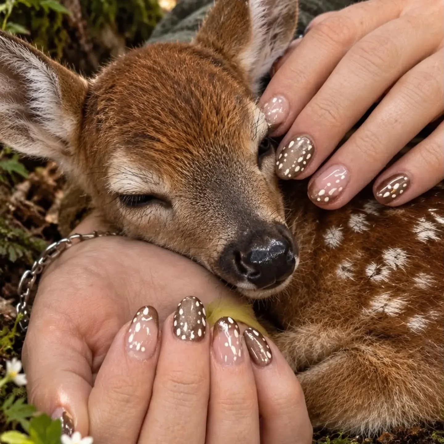 What gonna call him.... Bambi 🦌

Littlerally obsessed with these ✨️

#bambinails #autumnails #explore #trending viral houghtononthehill