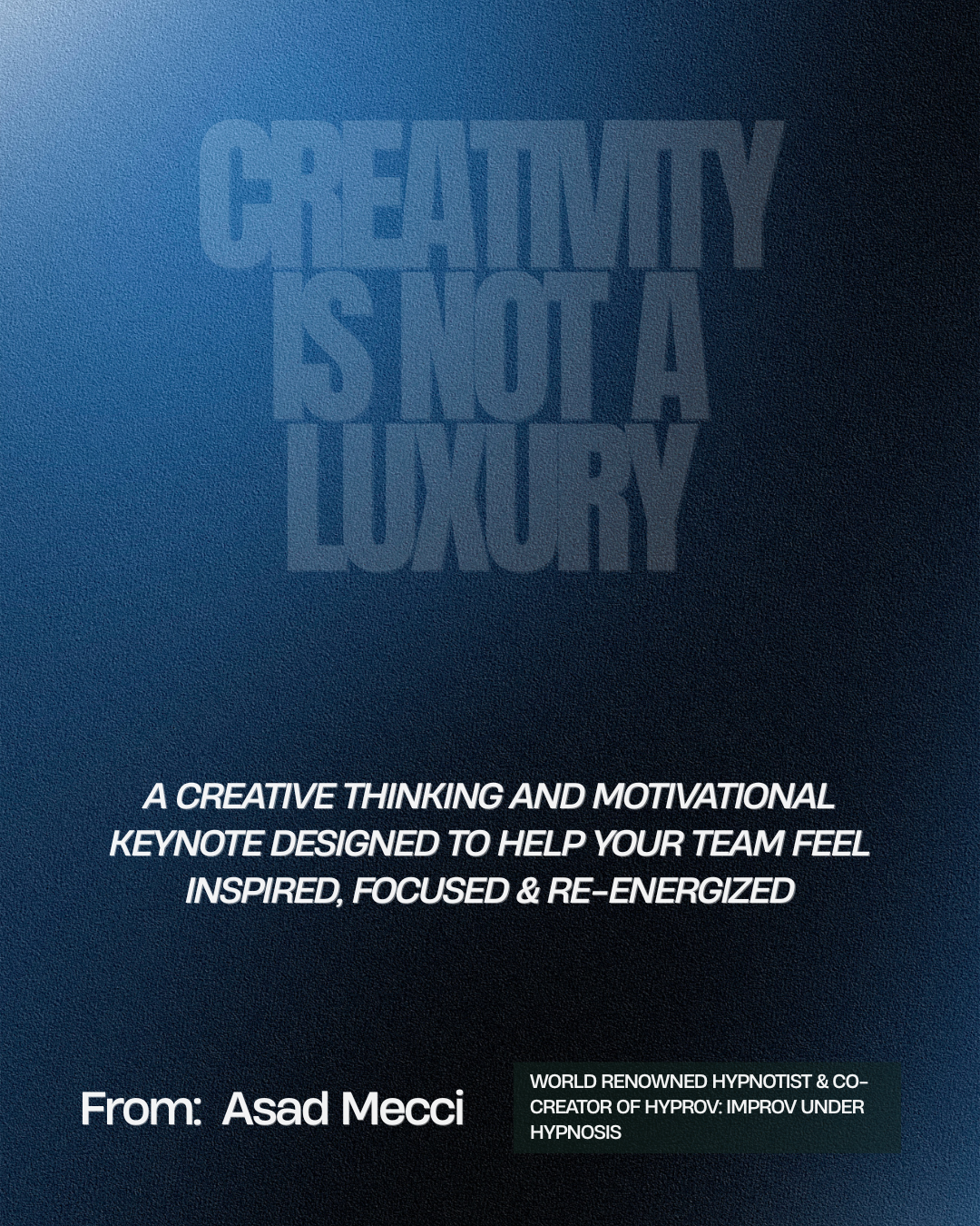 Audience raising their hands during a conference or seminar, with a speaker on stage in the background.