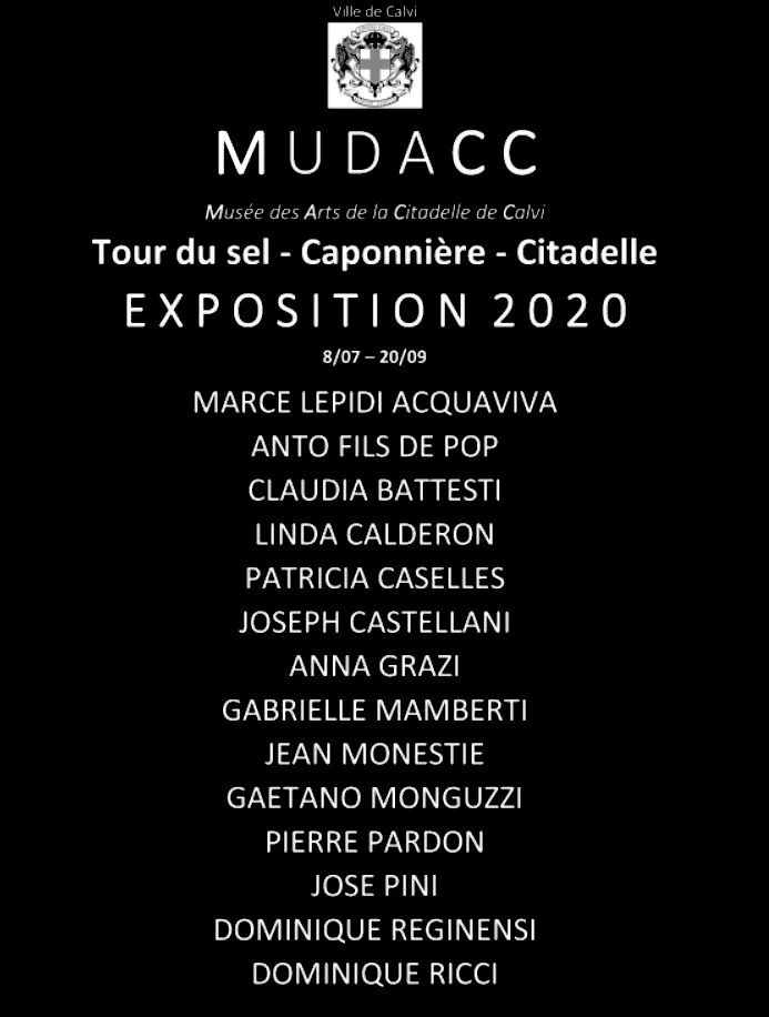 MUDACC - Musée des Arts de la Citadelle de Calvi - 2020