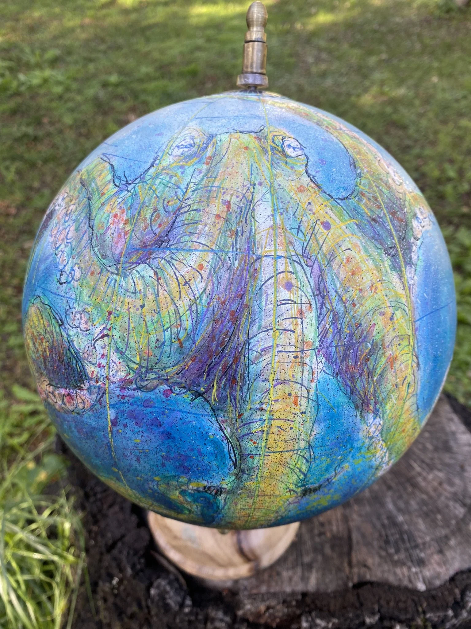 " Globe à la sirène"  A248  33x20x22cm 