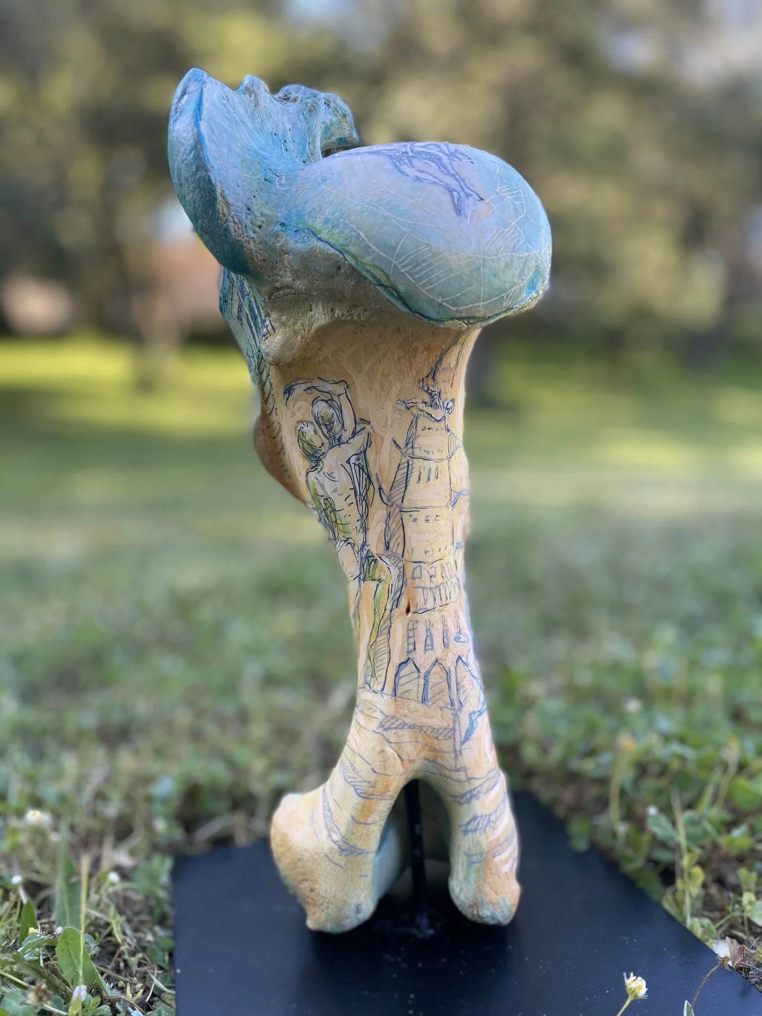 " Eros et Psyché " A250 33x13x12cm  Os

