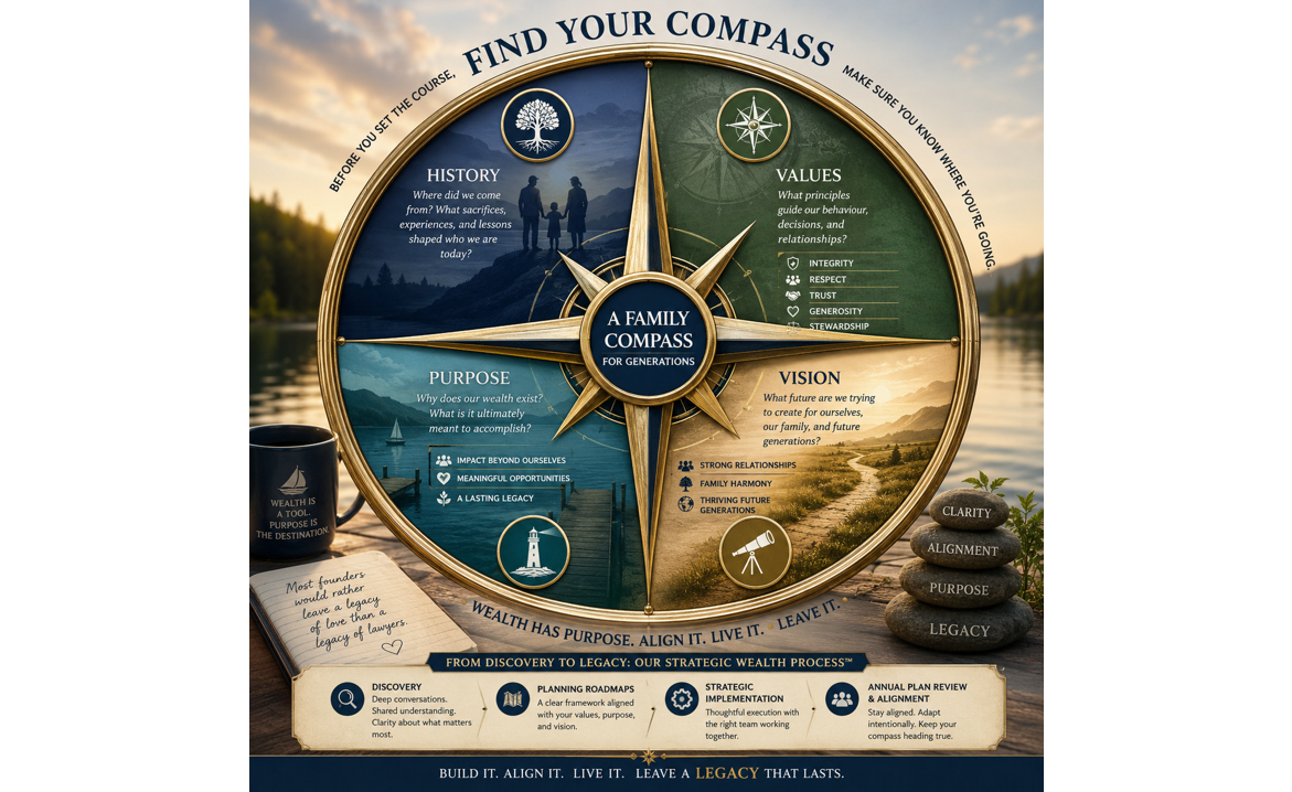Before you Set the Course, Find Your Compass: Why July May Be the Perfect time to Reflect on What Your Wealth is Meant to Accomplish