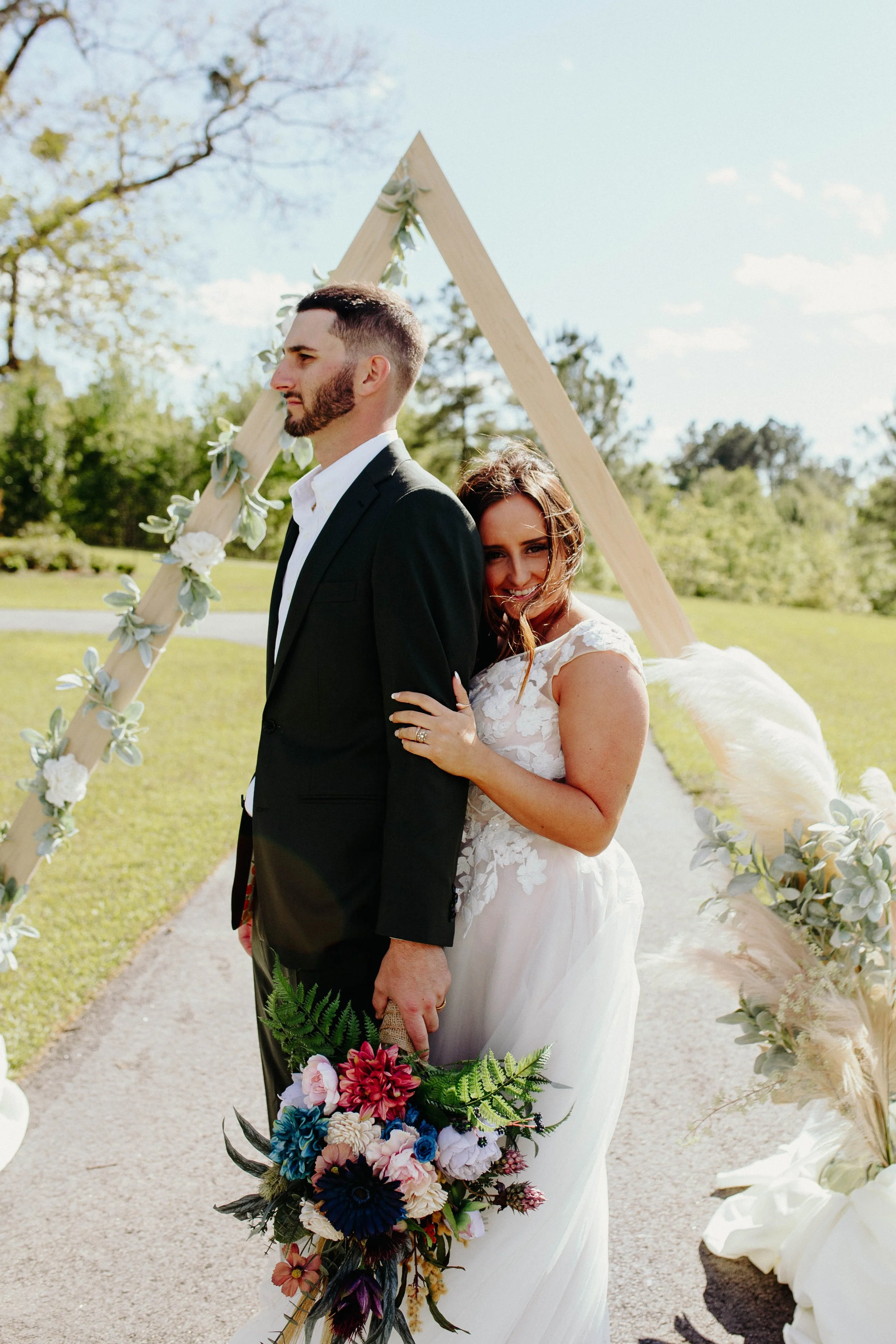 Bradley and Summer wedding portraits Eastman Georgia