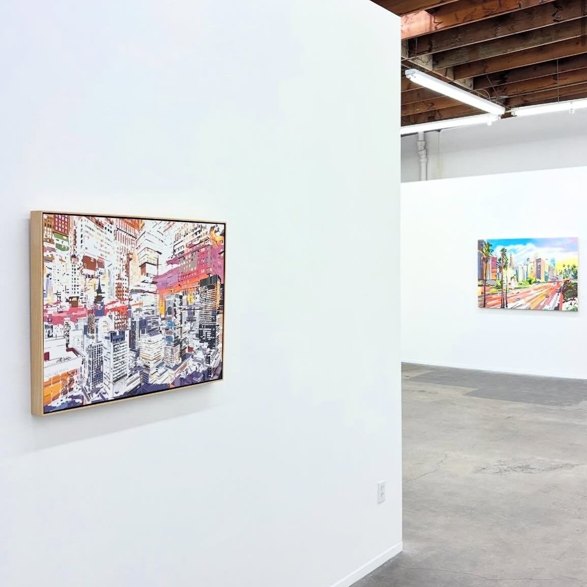 #repost @billiswilliams.gallery 
Ben Schwab: Here and There: Los Angeles
On view through July 5, 2025

.
.
.
#benschwab #oilpainting #oiloncanvas #largescalepainting #urbanlandscapepainting #cityscapepainting #cityscapes #abstractcityscape #artadviso