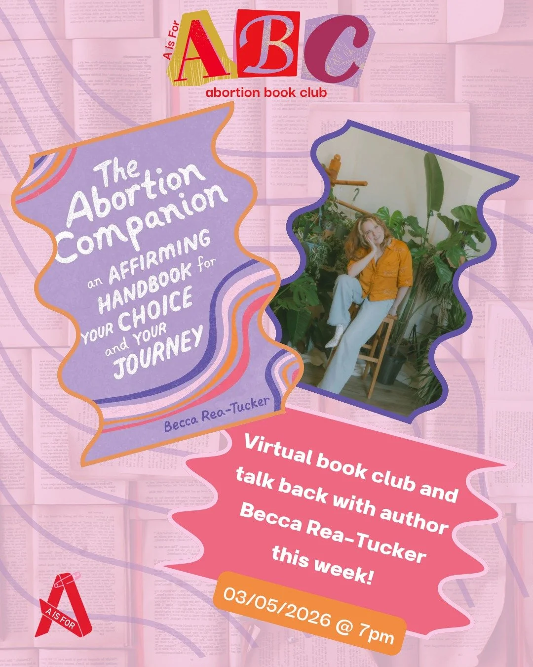 We are so excited for this weeks book club with @thesweetfeminist ! You can still register on our website or at the link in bio. Hope to see you there! ✨

#thesweetfeminist #abortioncompanion #abortionbookclub #aisfor #virtualbookclub