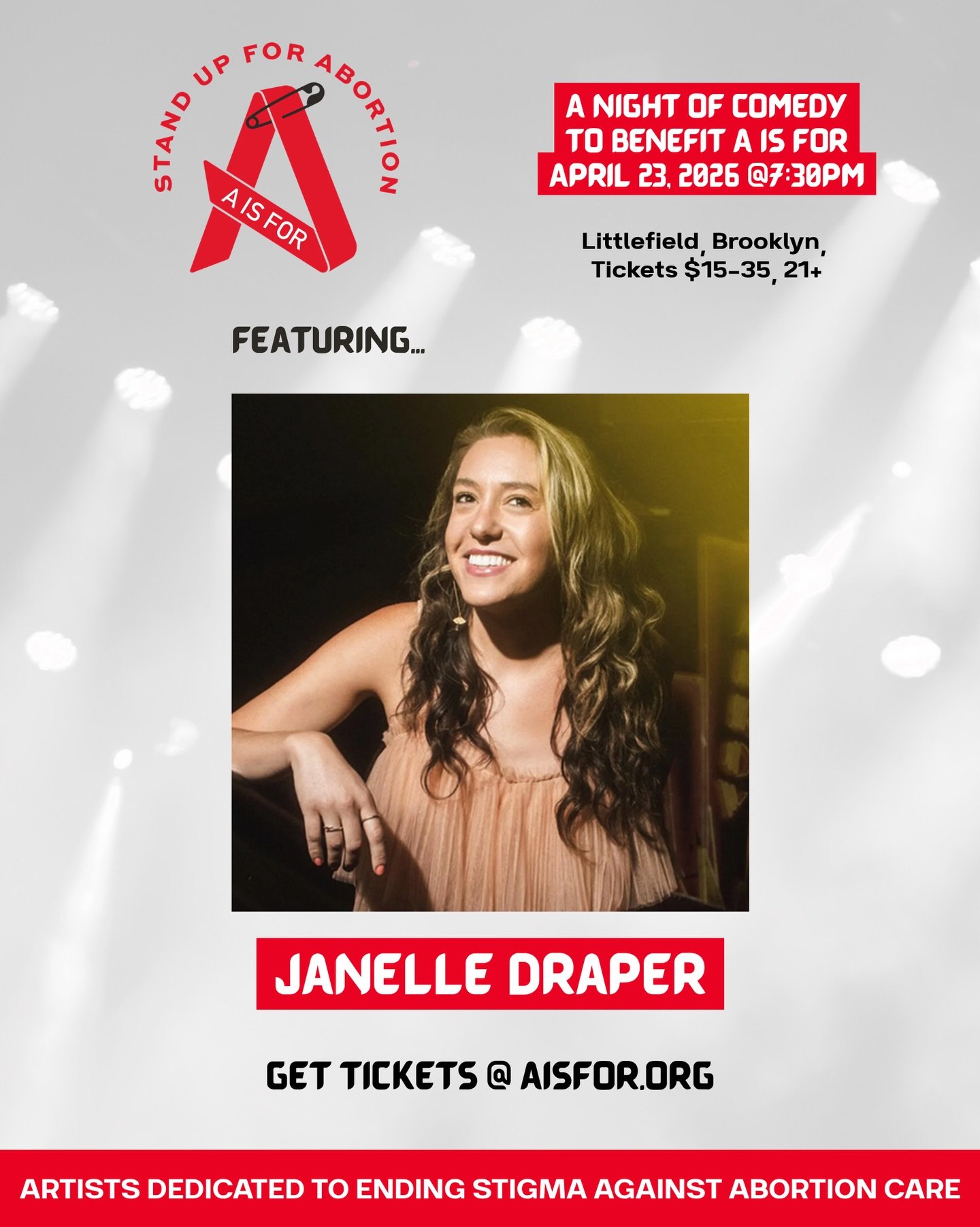 Don&rsquo;t miss Janelle Draper at Stand Up for Abortion! Unapologetic, uncensored and unladylike. Janelle Draper is a bicoastal comedian, actress, writer and producer. She is a regular commentator on SiriusXM Raw Dog Comedy and a producer on the doc