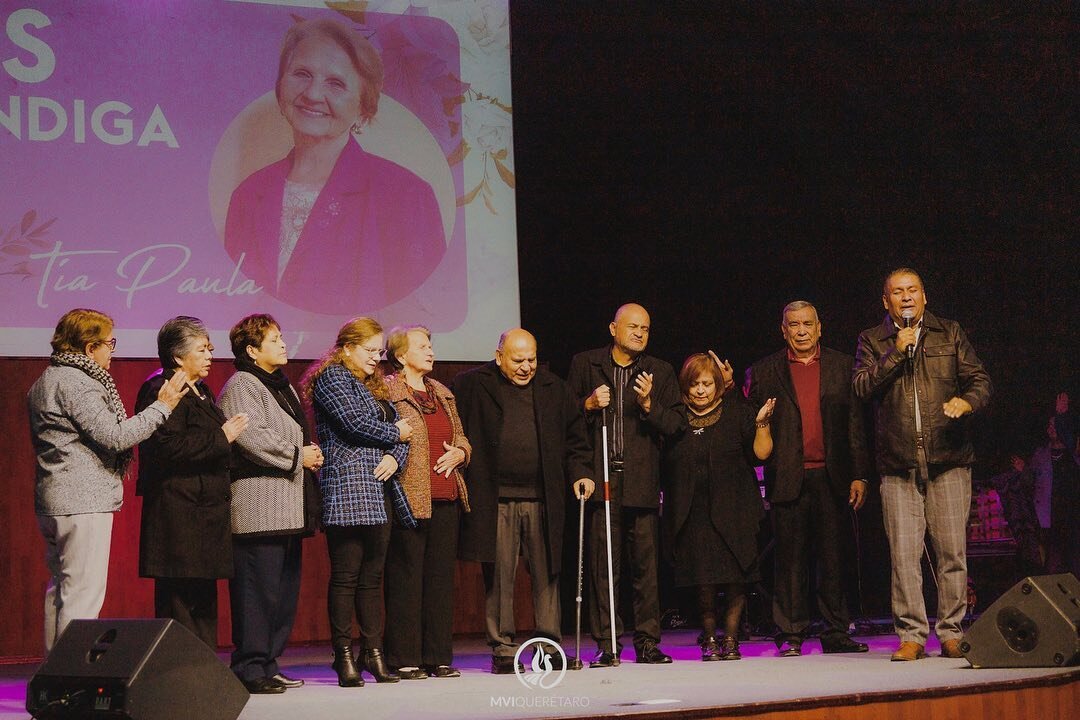 This past Sunday the MVI family in Quer&eacute;taro, Mexico honored a woman who has given her whole life to serve God, and she faithfully serves Him still.

T&iacute;a Paula, your love for the Lord and others has changed not just one but two nations.