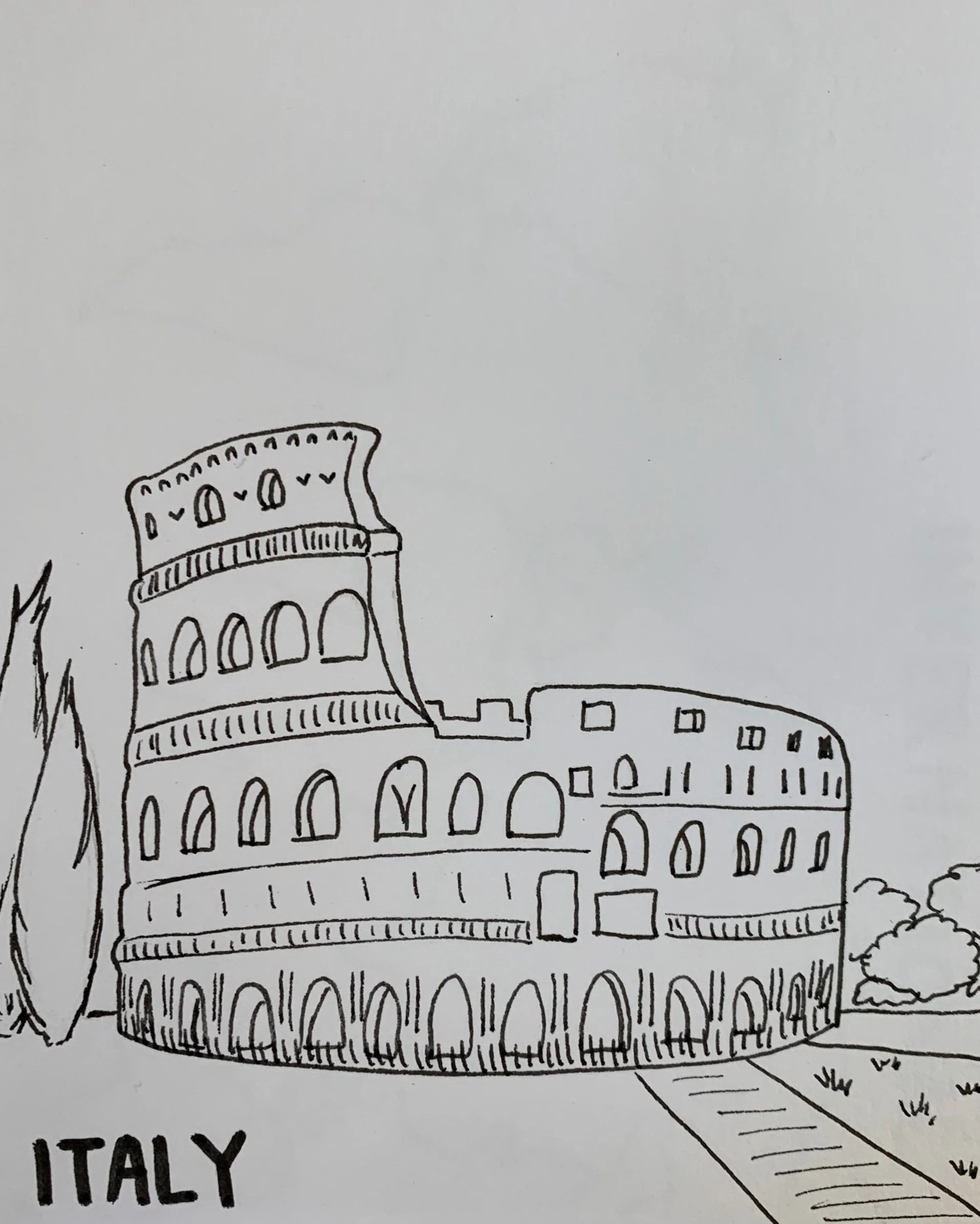 coloring book - italy