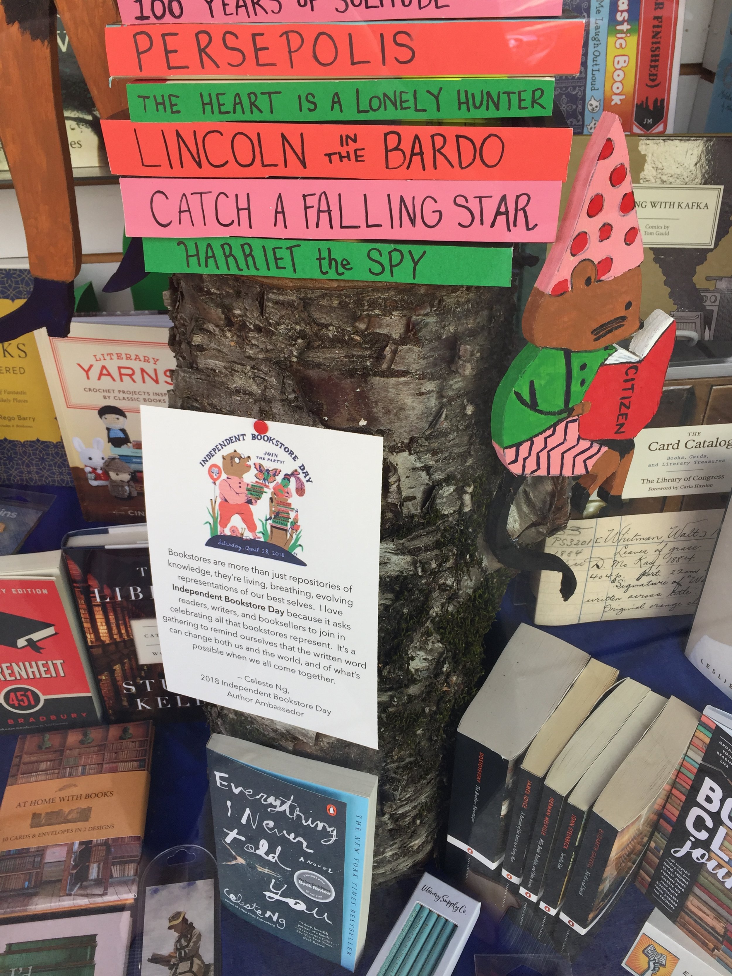 independent bookstore day window contest winner detail II - bookstore