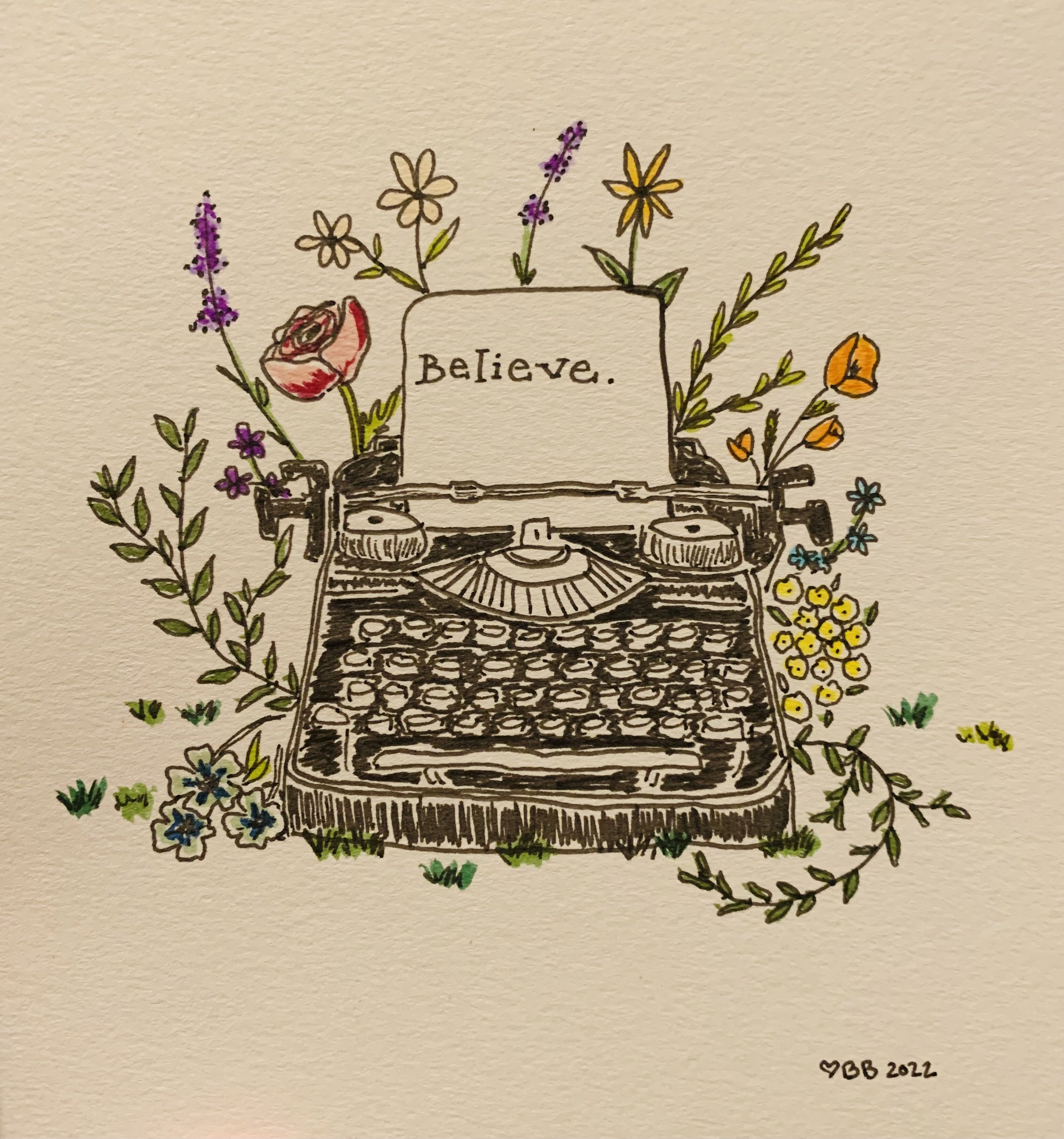 typewriter color