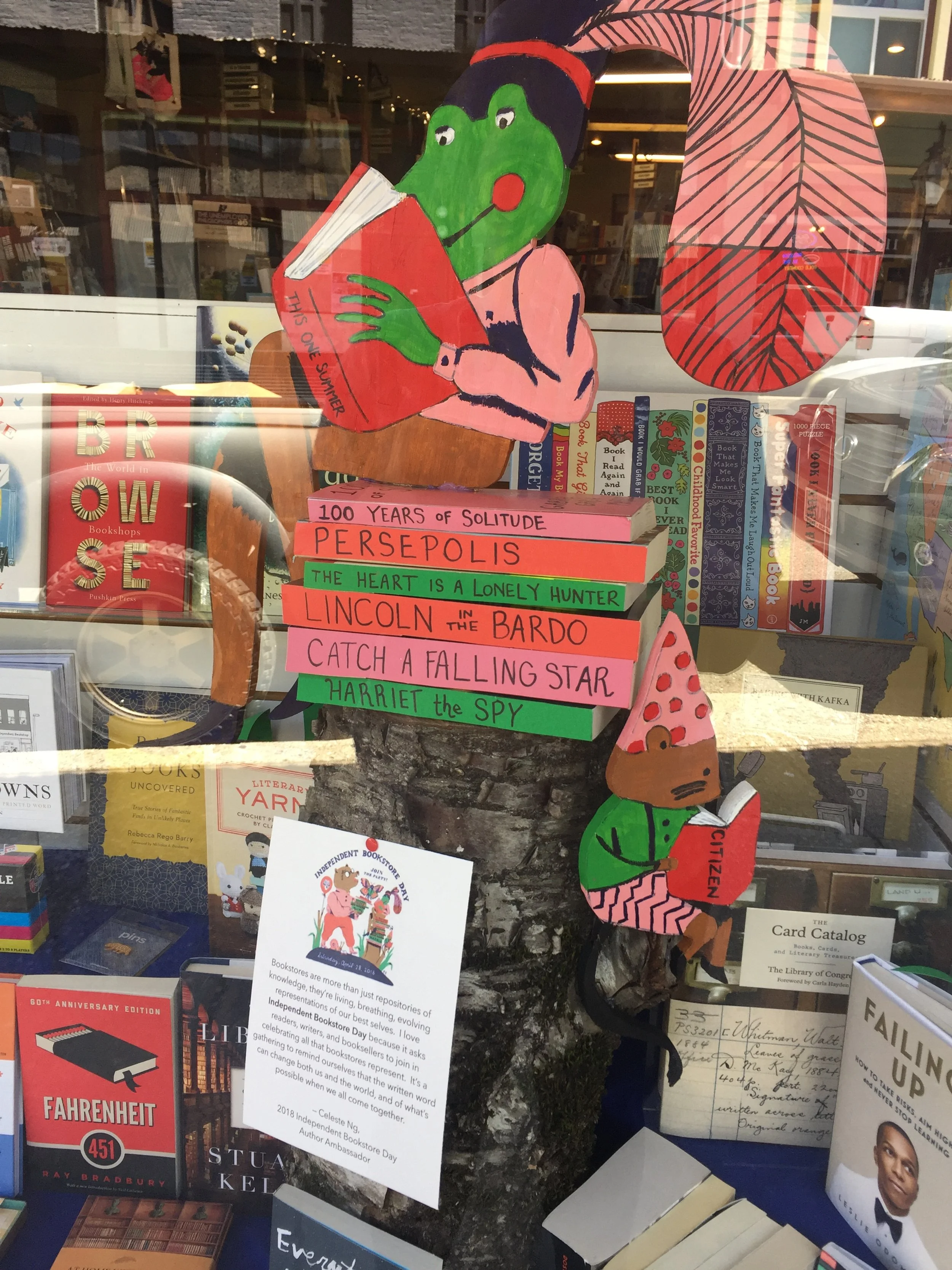 independent bookstore day window contest winner detail I - bookstore
