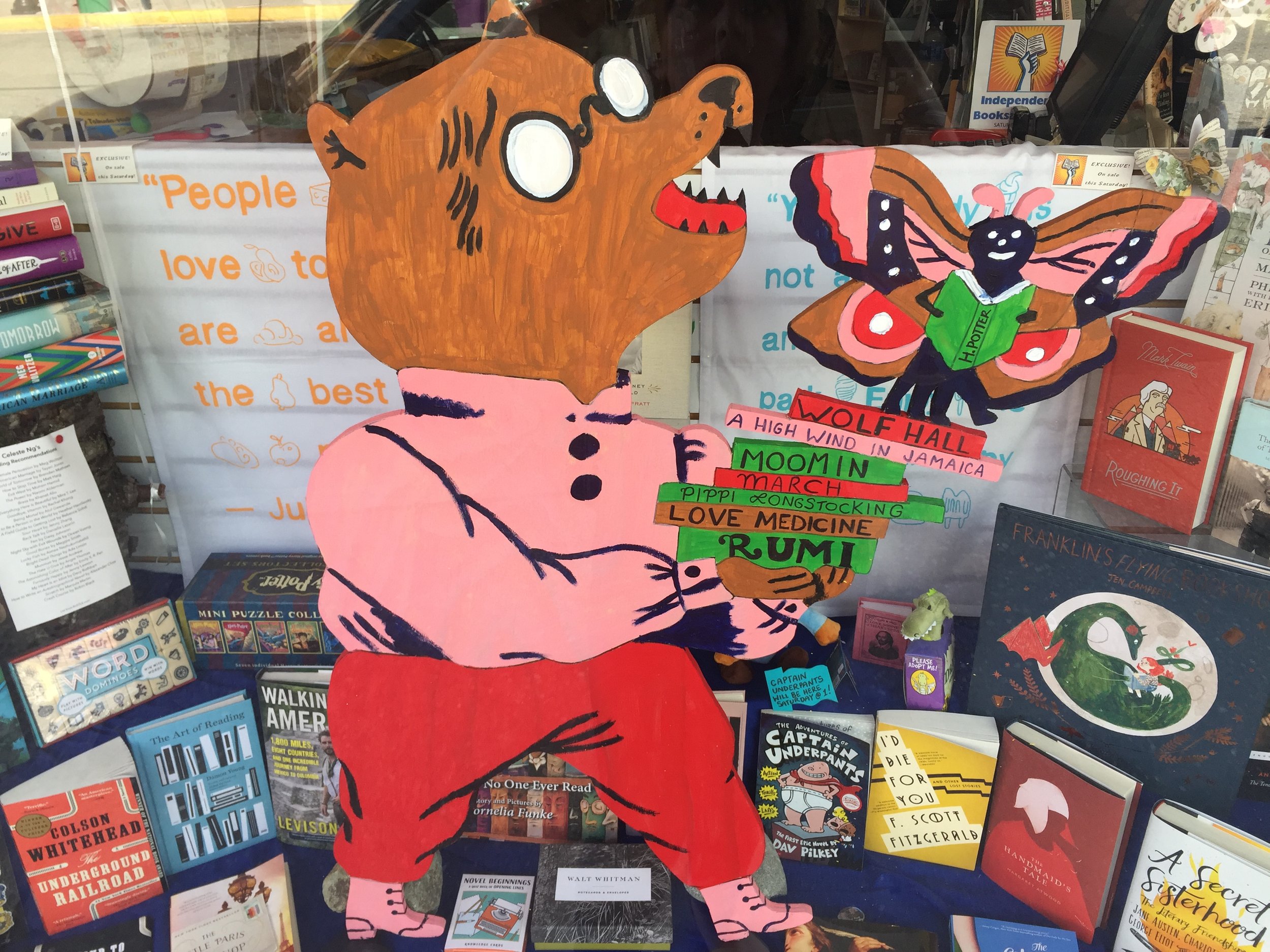 independent bookstore day window contest winner detail IV - bookstore