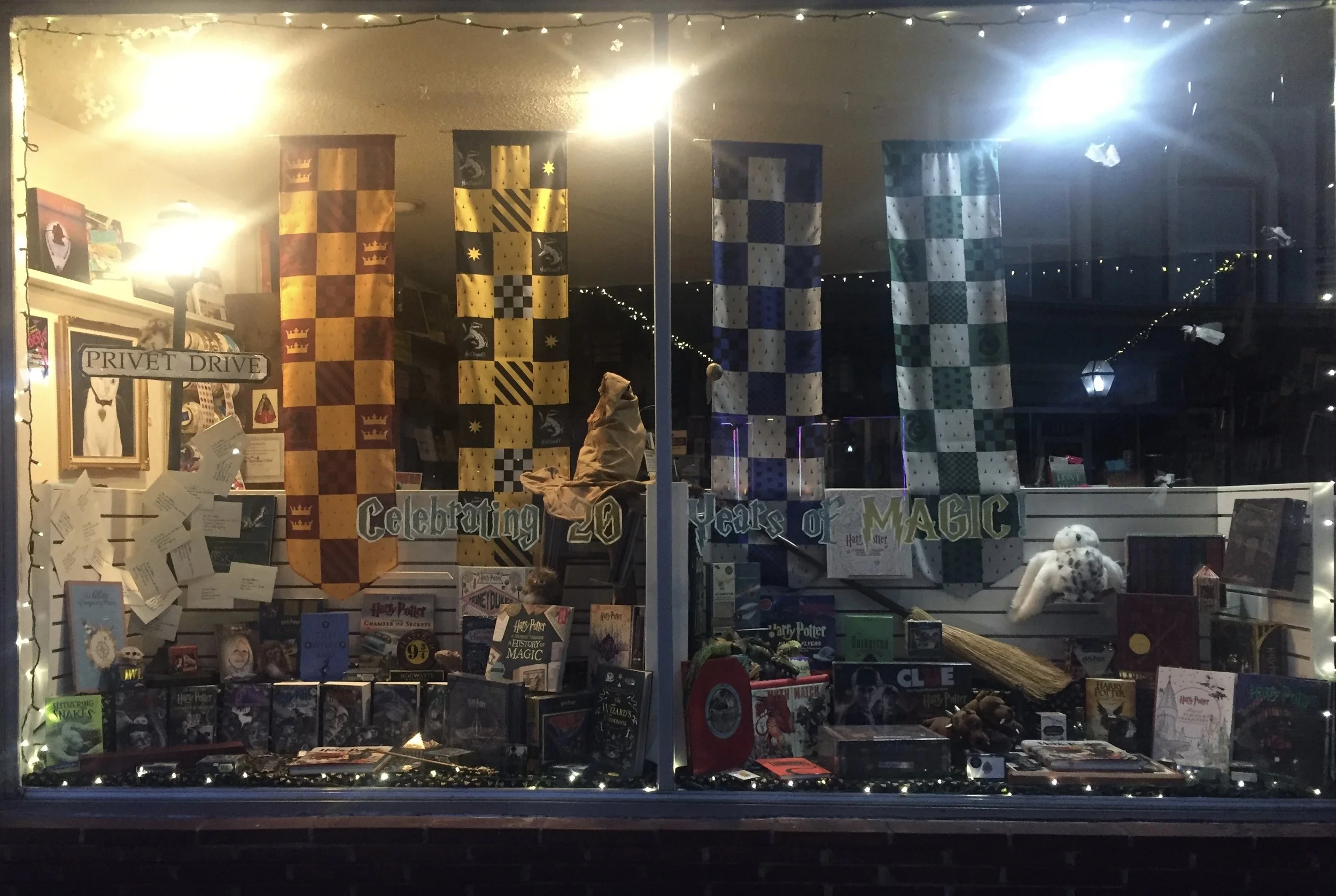harry potter 20 years - bookstore