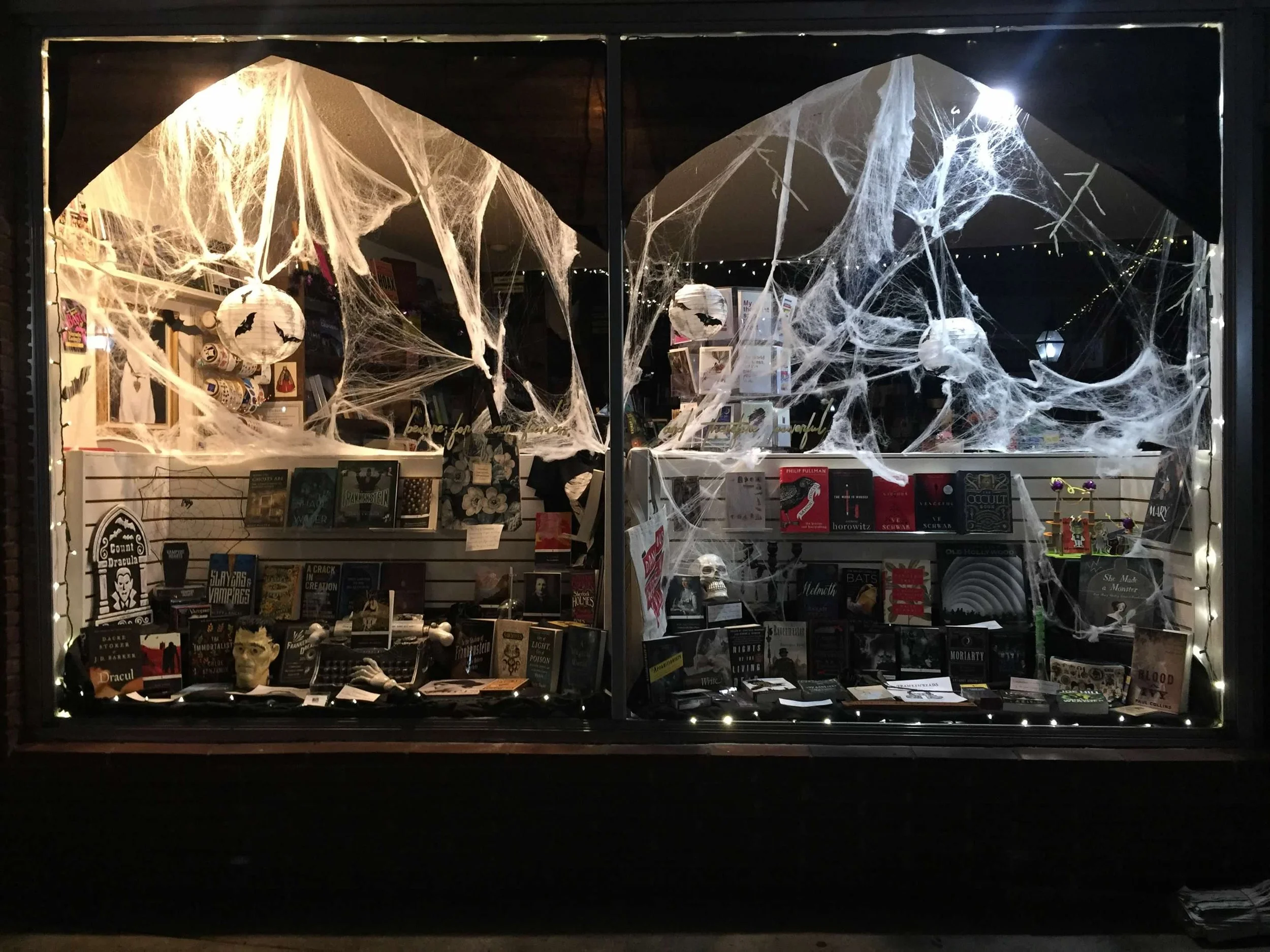 gothic halloween - bookstore