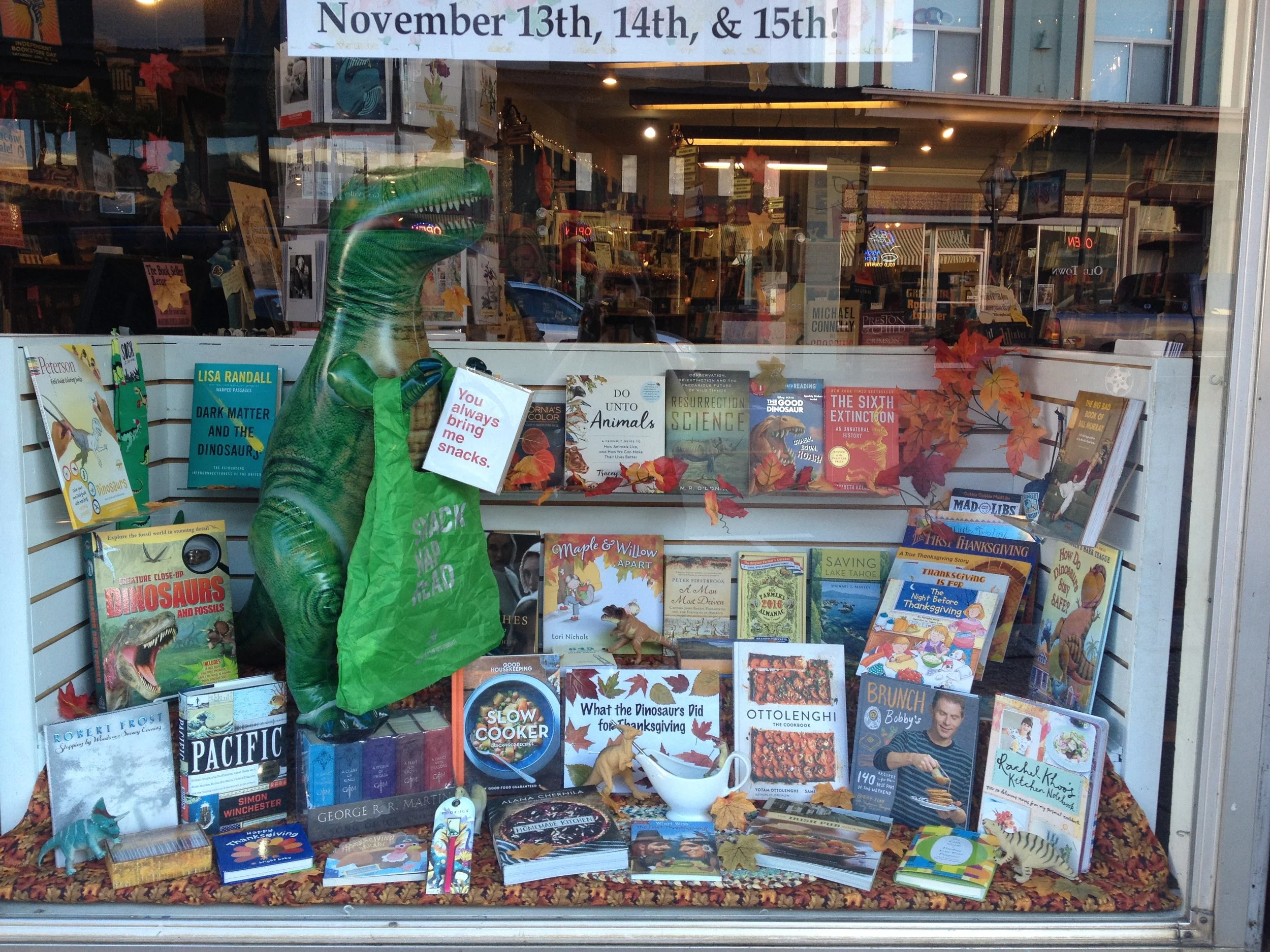 dinovember year one - bookstore