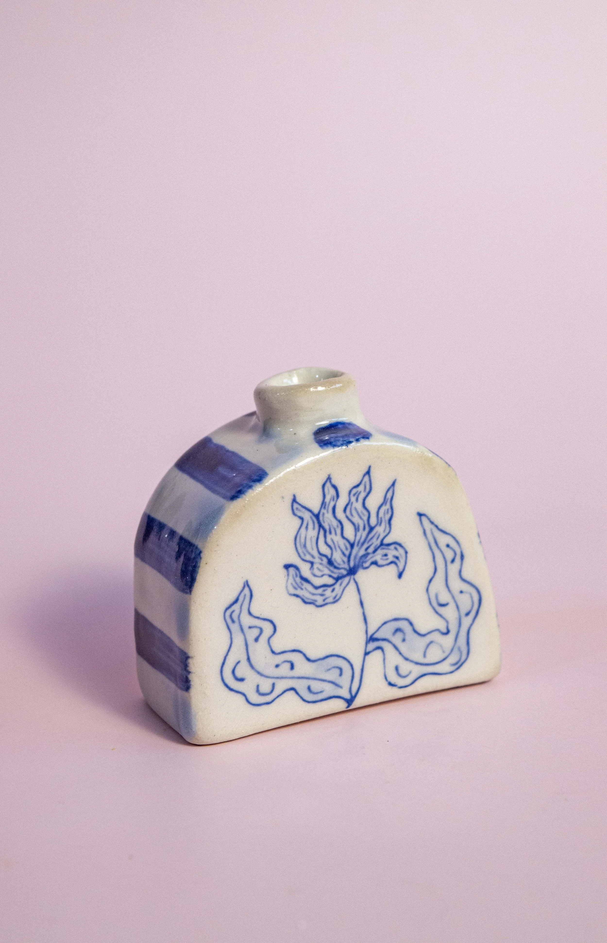 Blue Short floral Bud Vase 1  1.jpg