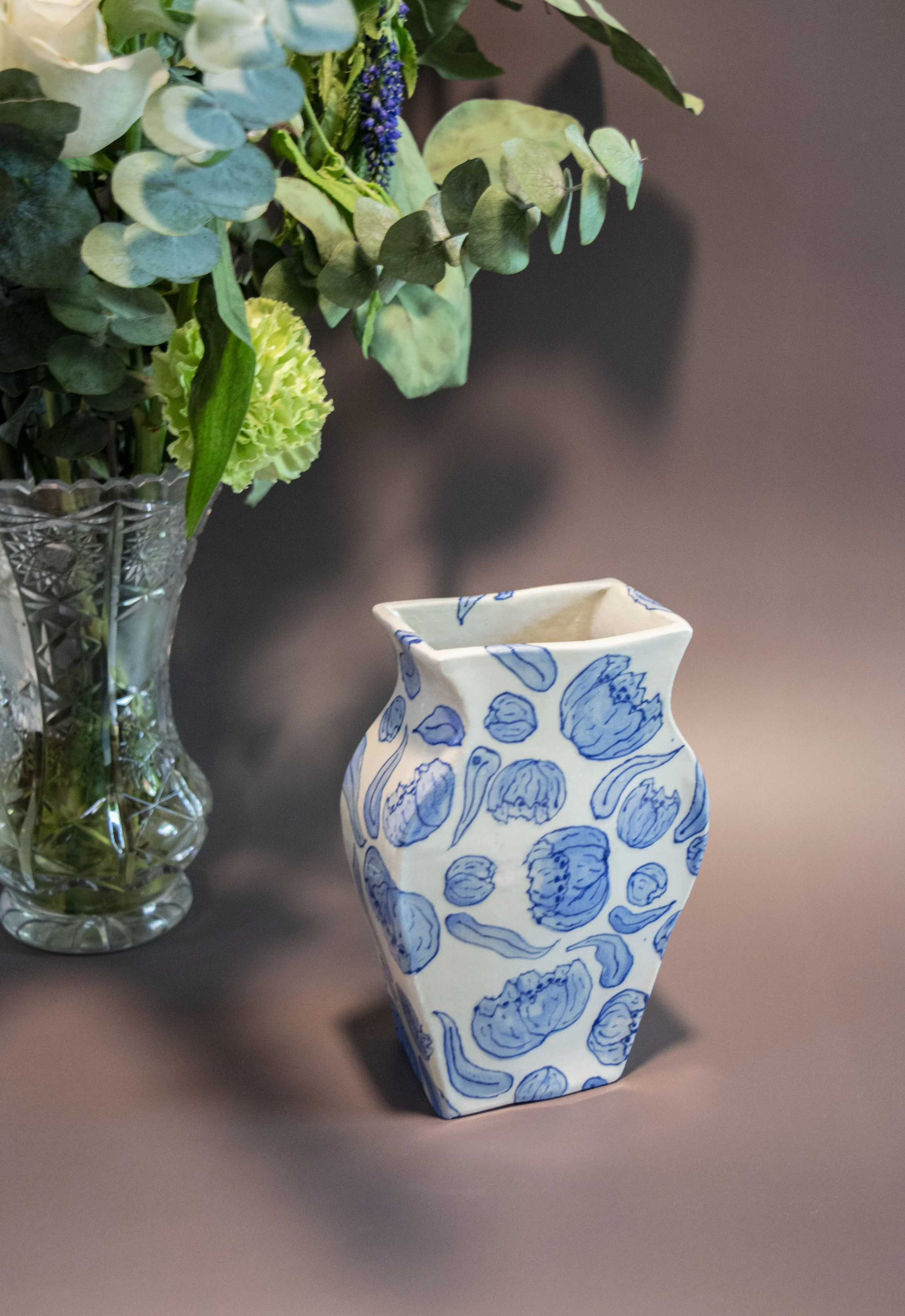 Hand Building Boxy Vase Template