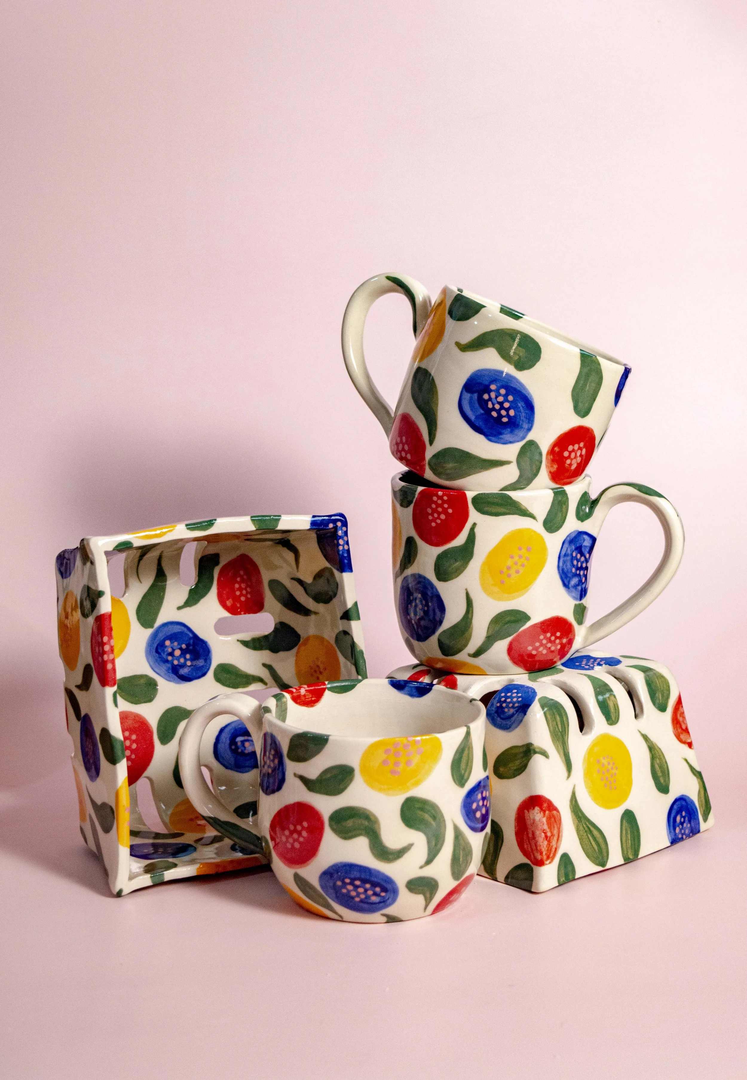 Tri Floral Mug