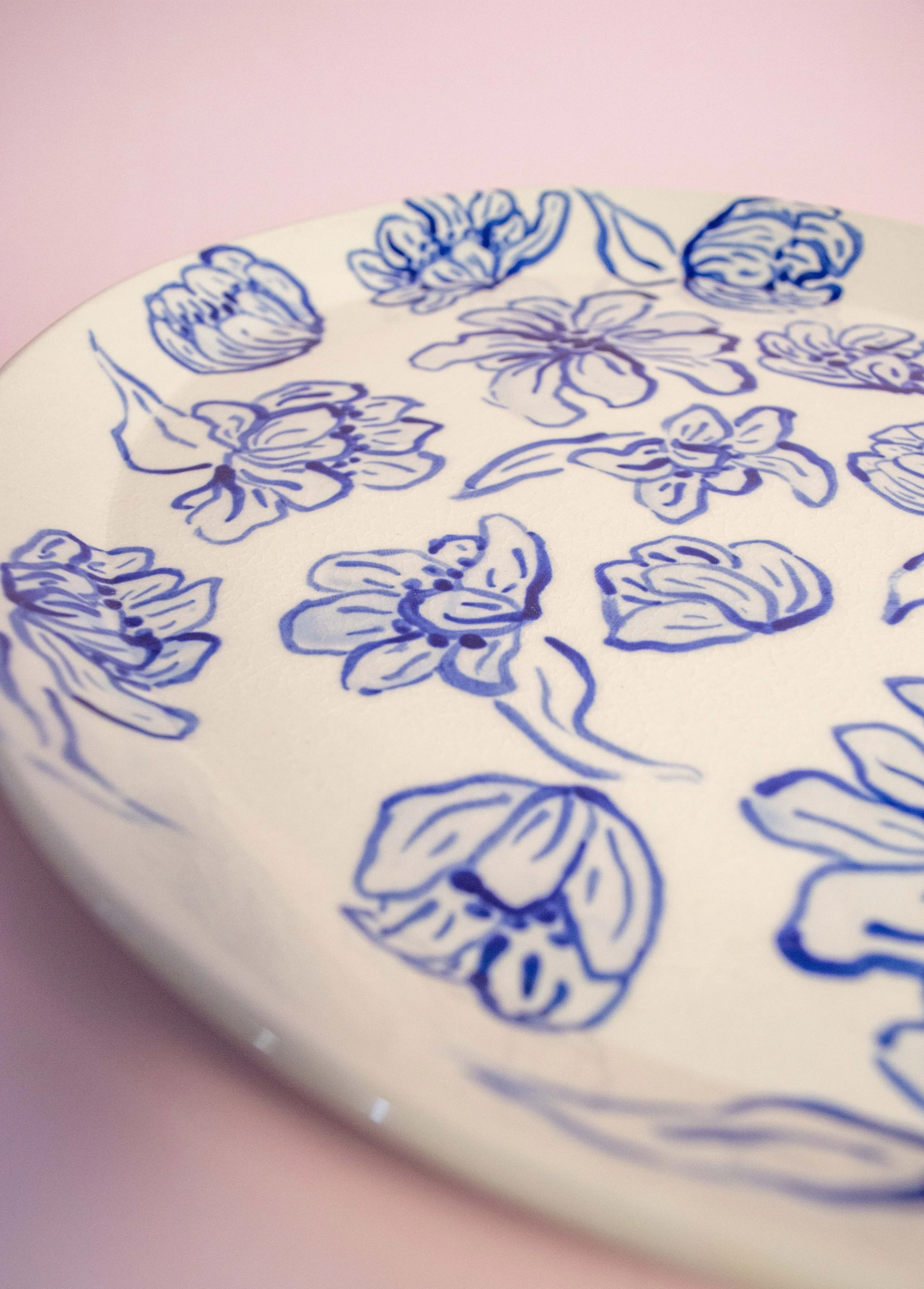 Blue Floral Oval Plate 11.jpg