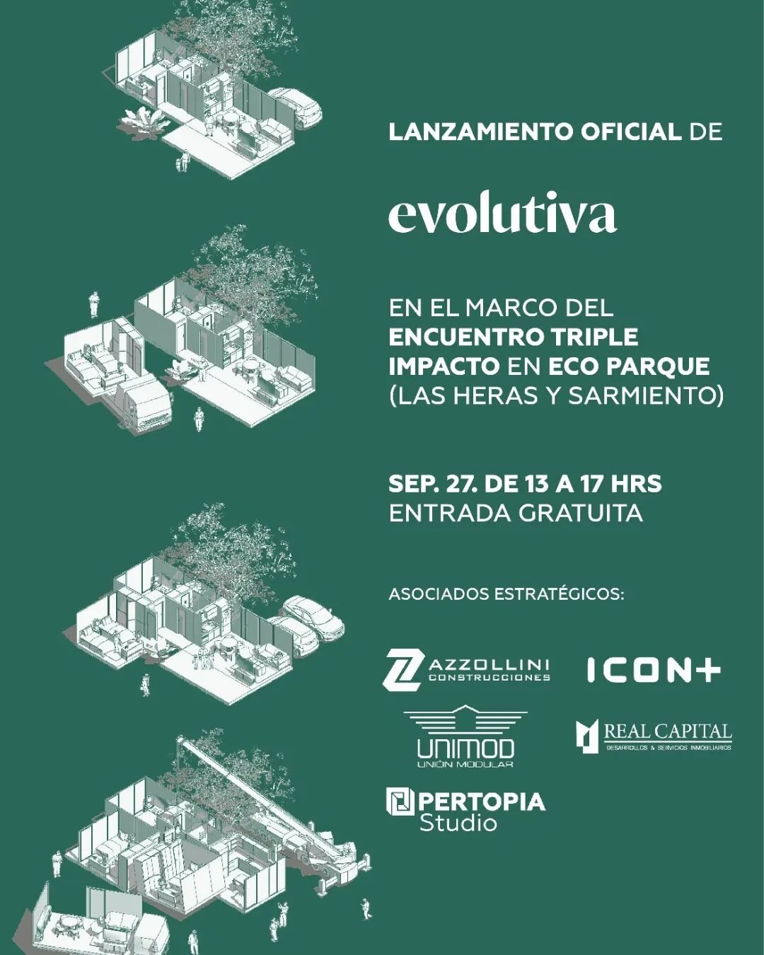 Estamos muy contentos de anunciar el lanzamiento oficial de @_evolutiva en el marco del encuentro de triple impacto #e3i junto a decenas de empresas y organizaciones, compartiendo miradas y acciones en pro del desarrollo de #ciudadessostenibles 

Te 