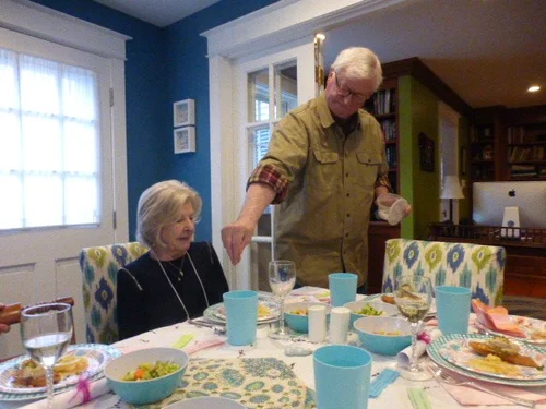 April 2023- Poison d'Avril potluck at Cindy's and Lunch at Jonathan's ...