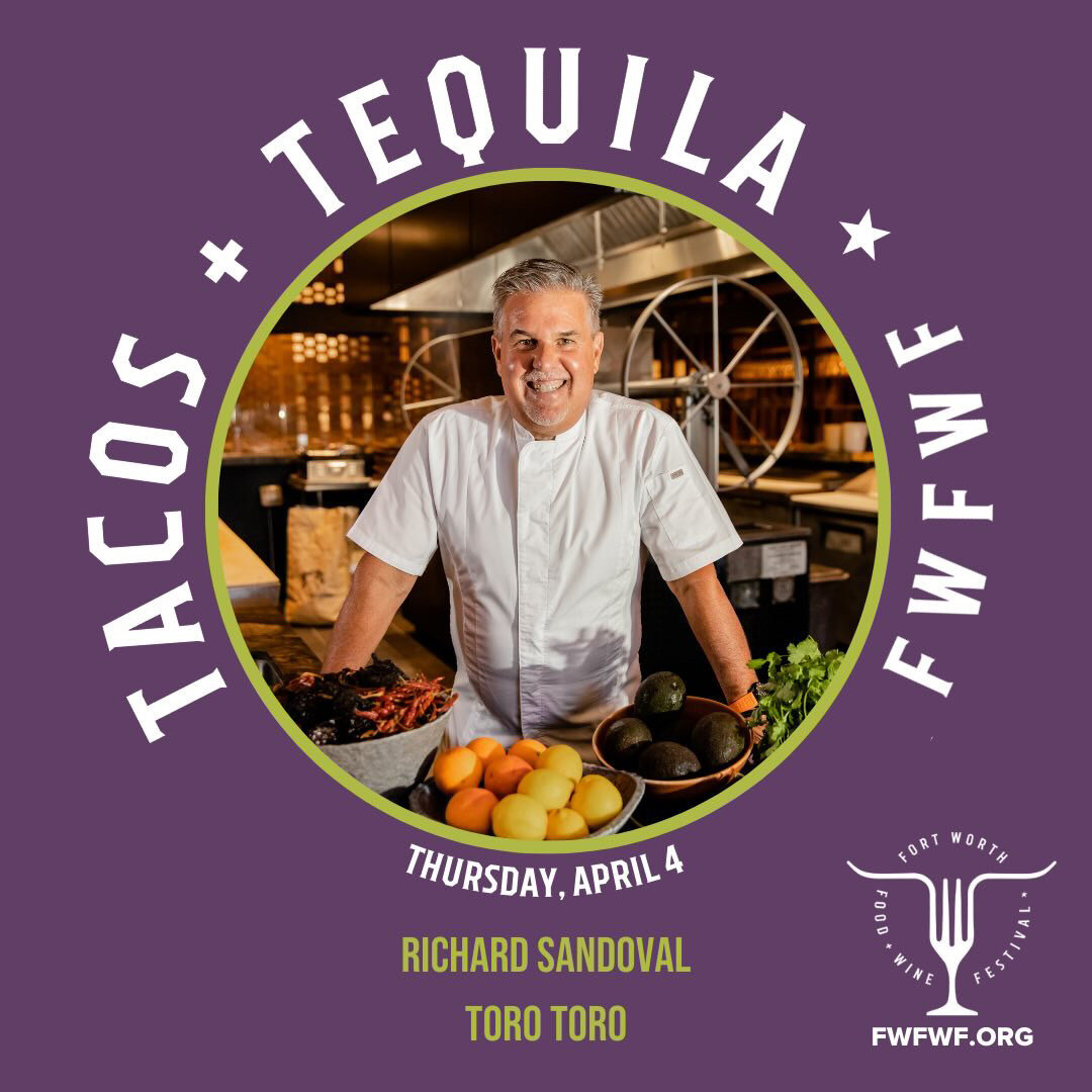 Toro Toro is thrilled to be participating at this year&rsquo;s Fort Worth Food &amp; Wine Festival. Meet globally recognized Chef Richard Sandoval, Toro Toro's Chef Arturo Nunez and the culinary team at:

🌮 Tacos + Tequila on April 4, from 7&ndash;1