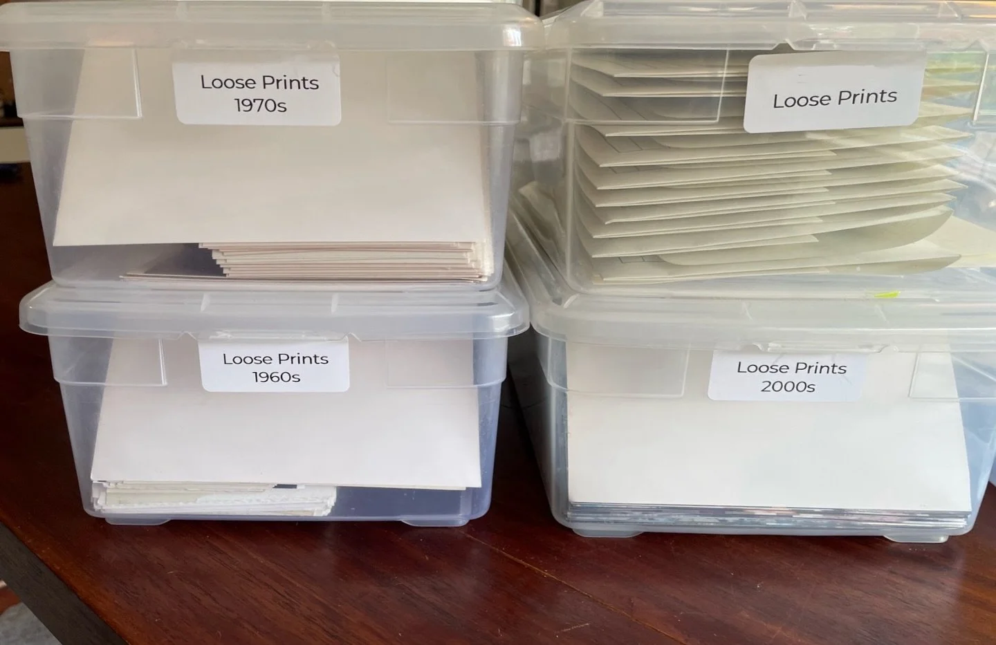 Ready to start scanning your photos?
Small bins, labels, and a photo-safe pencil make sorting prints and albums simple and stress-free.  Read more in our newest blog post.  Link in bio.
#PhotoOrganization #MemoryKeeping #PhotoScanning