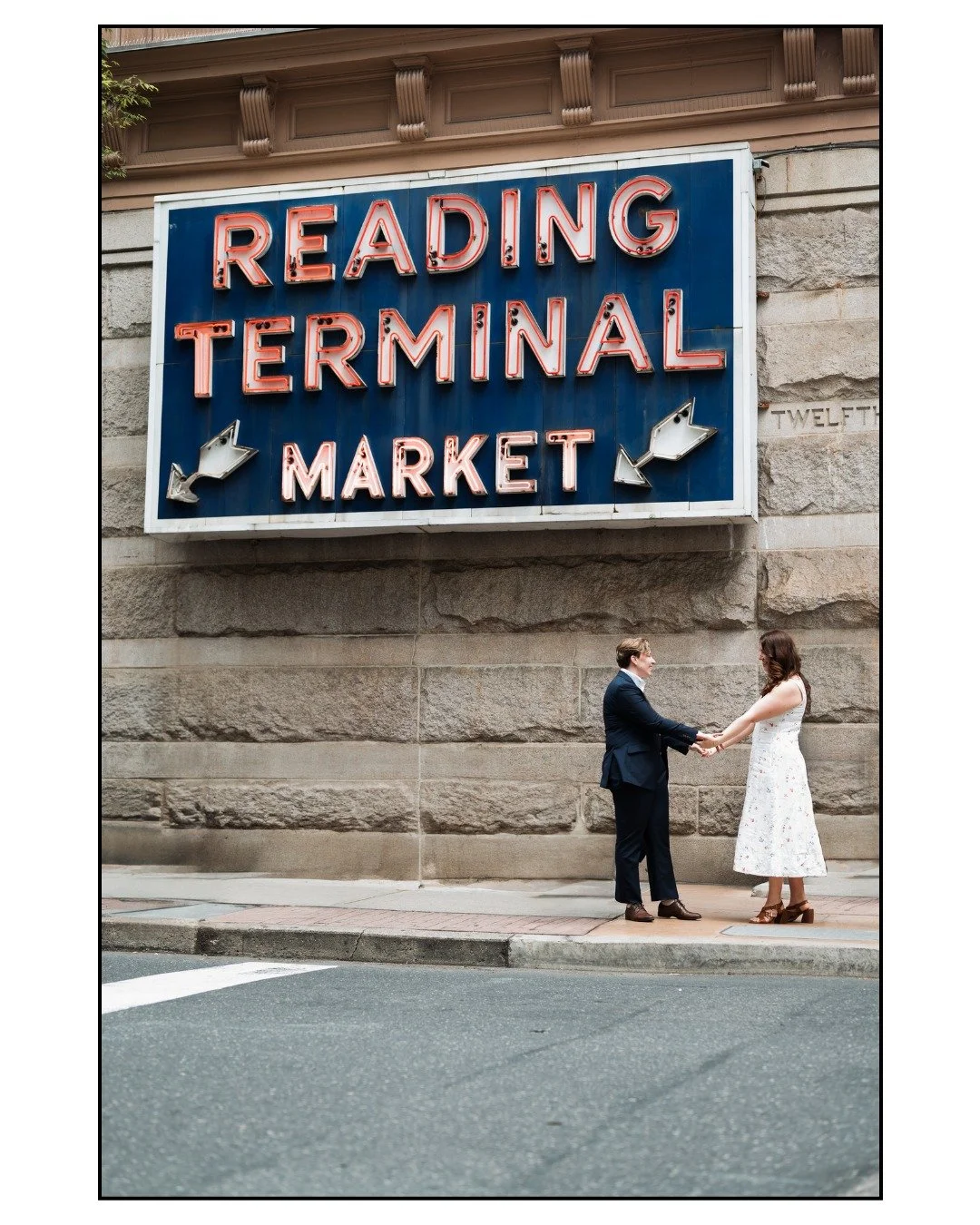 We hit Reading Terminal Market and The Rail Park for this engagement session, with an impromptu stop at @prohibition_taproom for a well needed drinky! Thanks to them for letting us stop in last minute (truly one of my fav places)