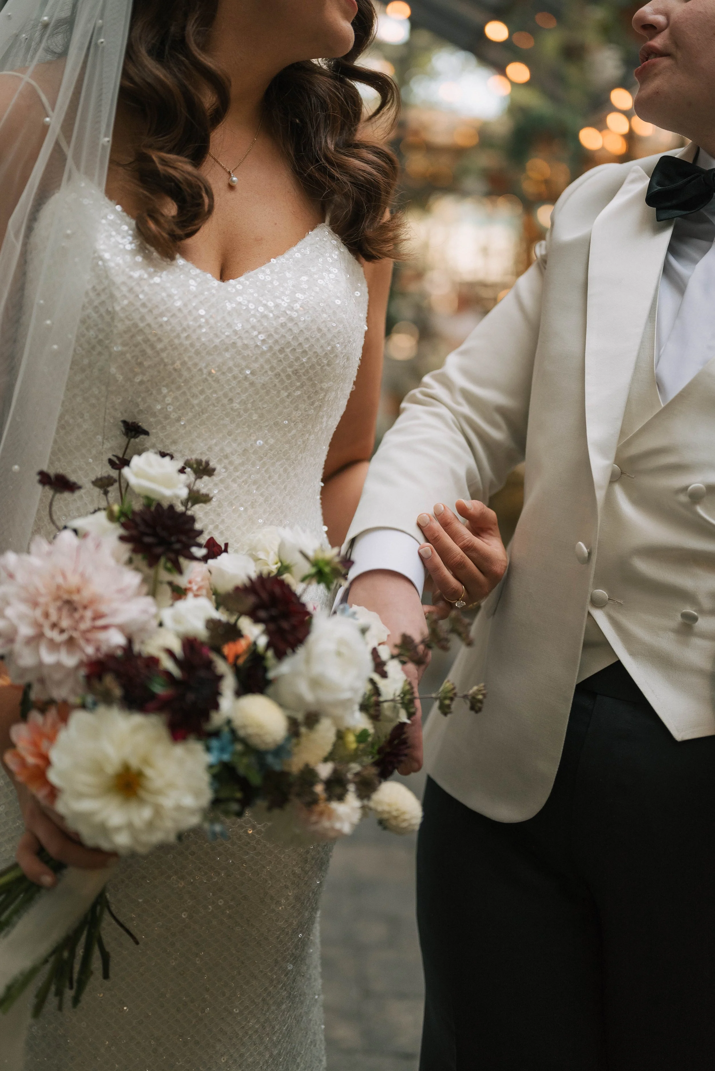 Greenhouse Wedding Portraits at Osteria