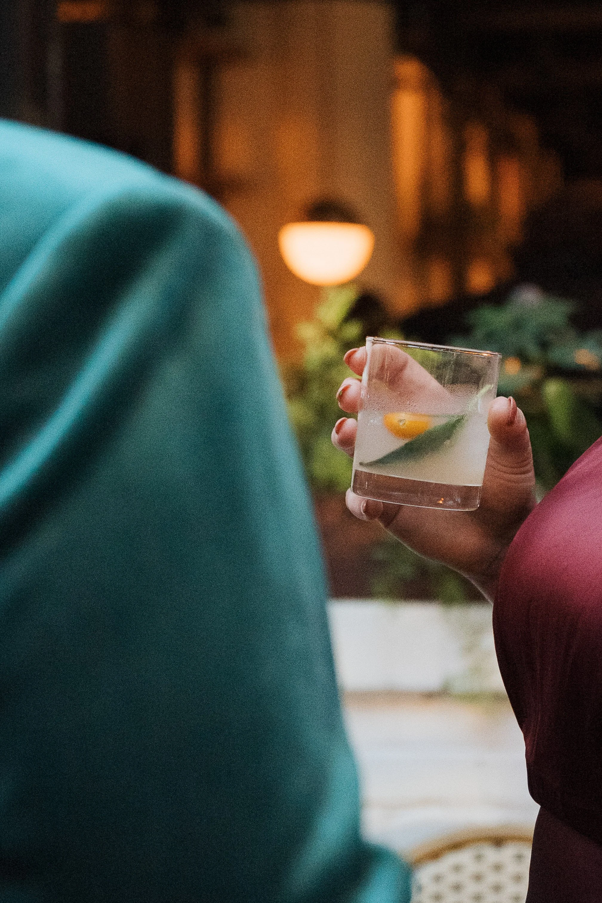 Cocktail Hour in the Osteria Greenhouse