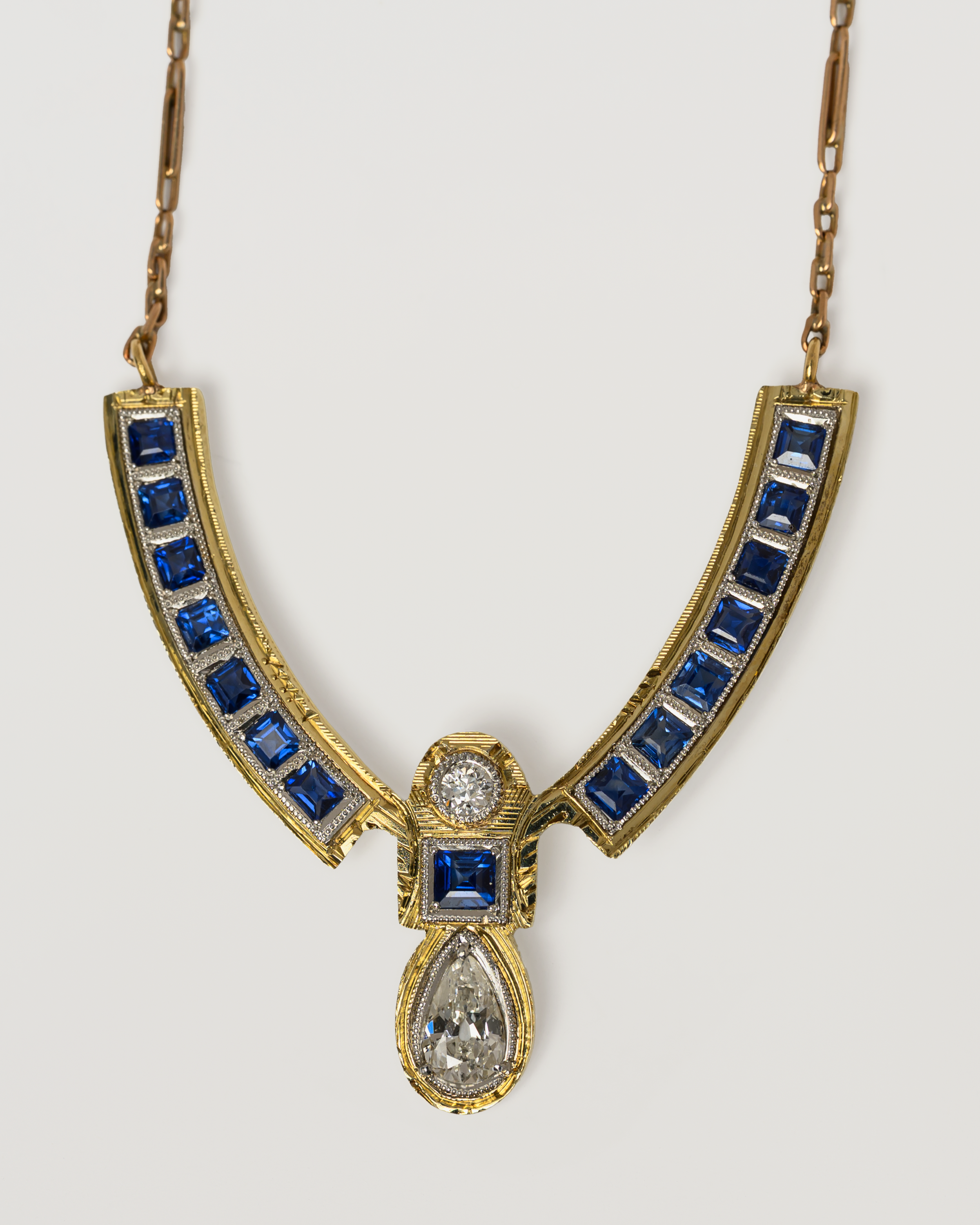Sapphire + diamond necklace-pendant, art deco-1.png
