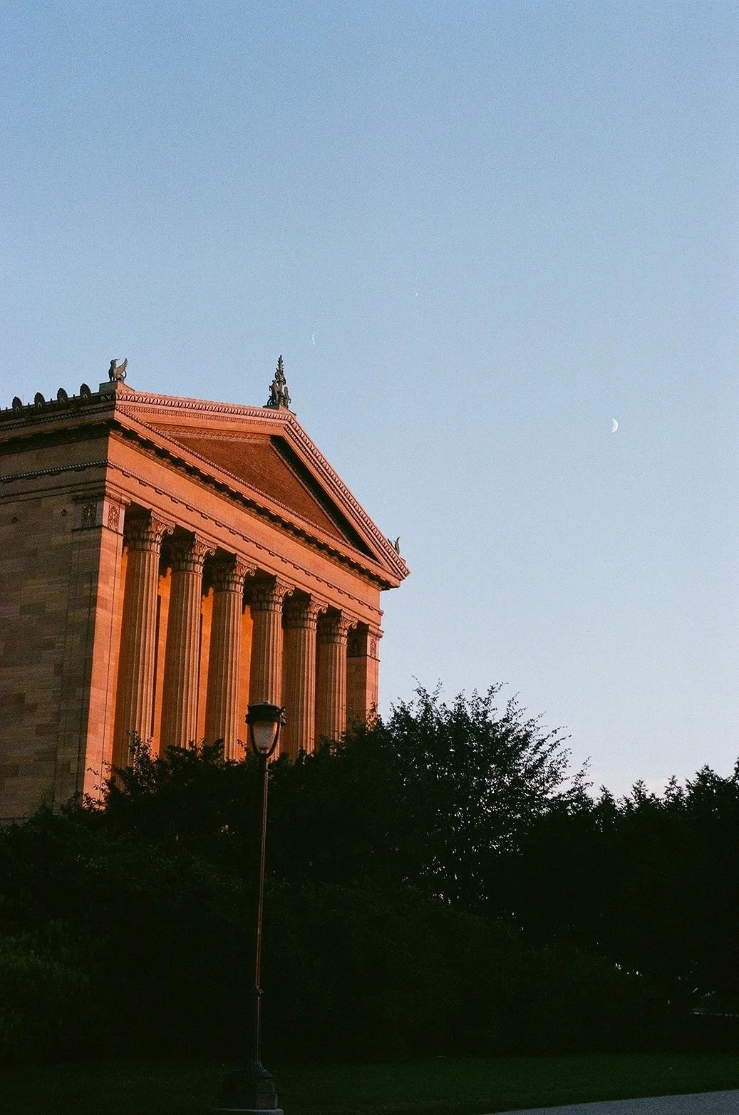 Philadelphia Art Museum at sunset