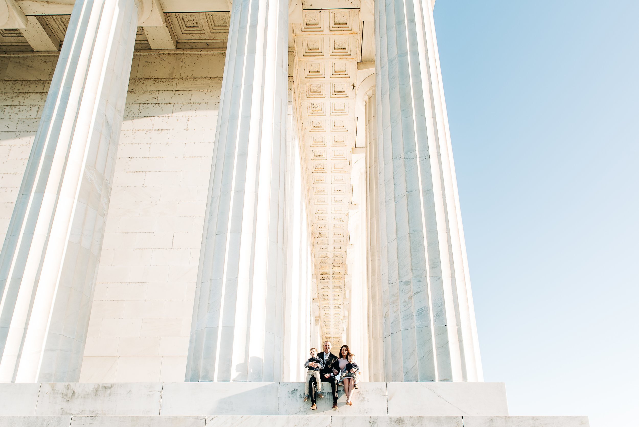  DC Family Portraits at Lincoln Memorial 