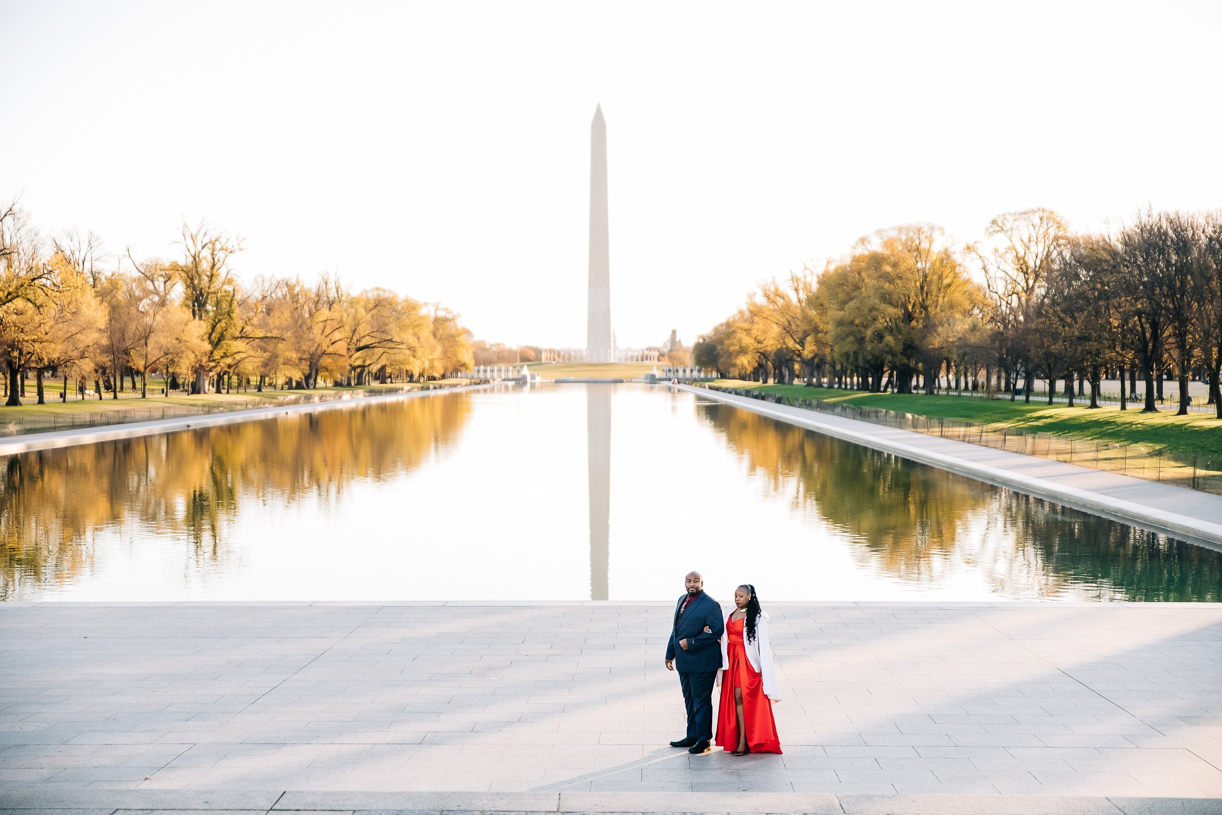  reflection pool couple photo session 