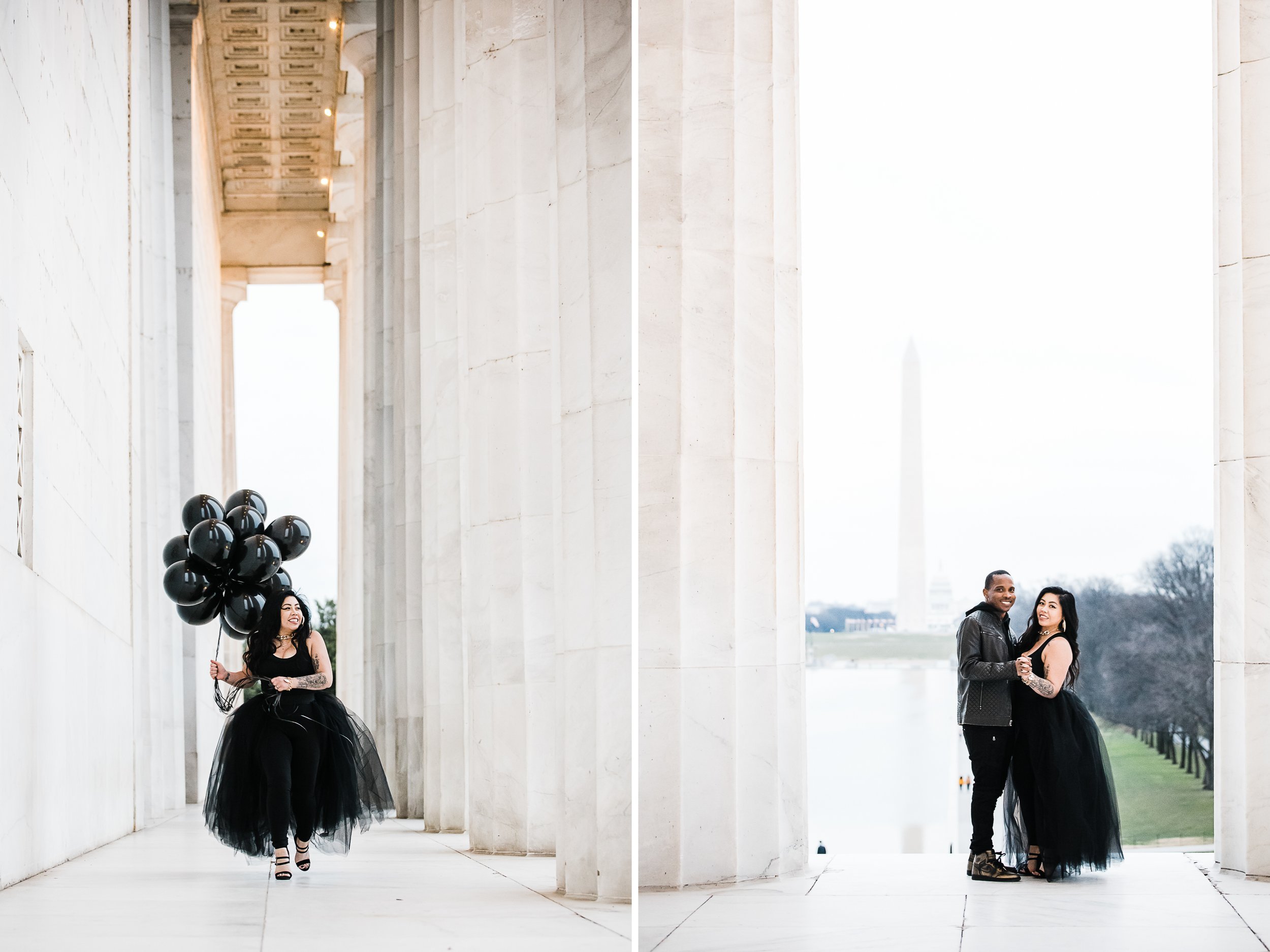  birthday photo shoot at lincoln memorial 