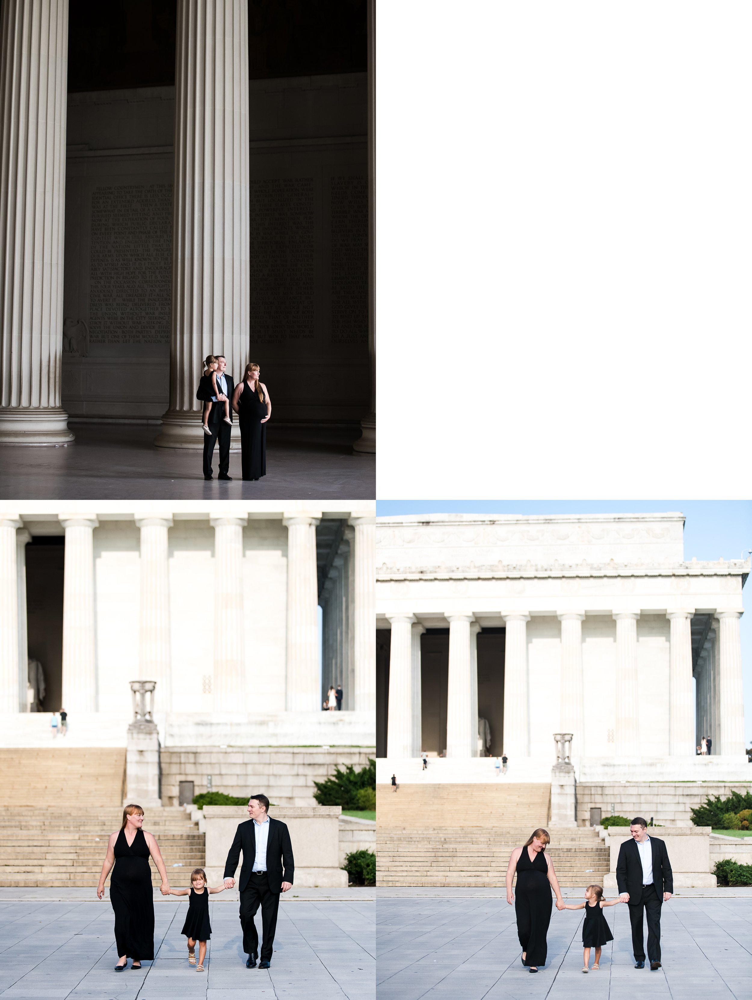 Lincoln Memorial Maternity Photo Shoot