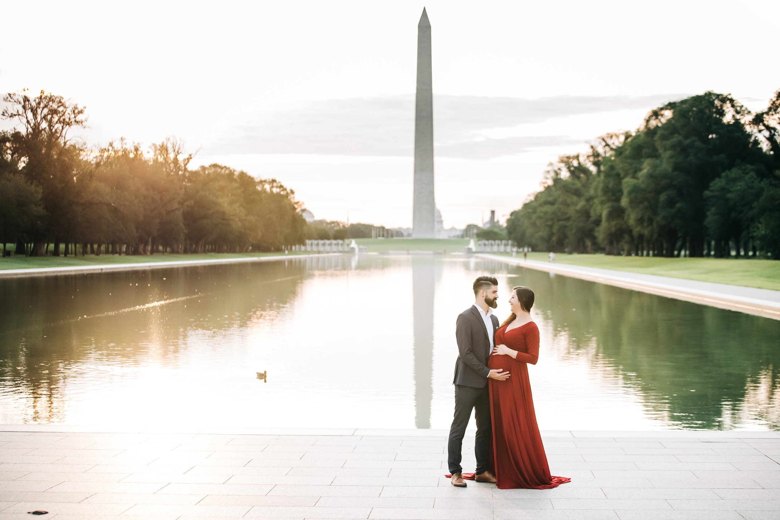  maternity session at the national mall 