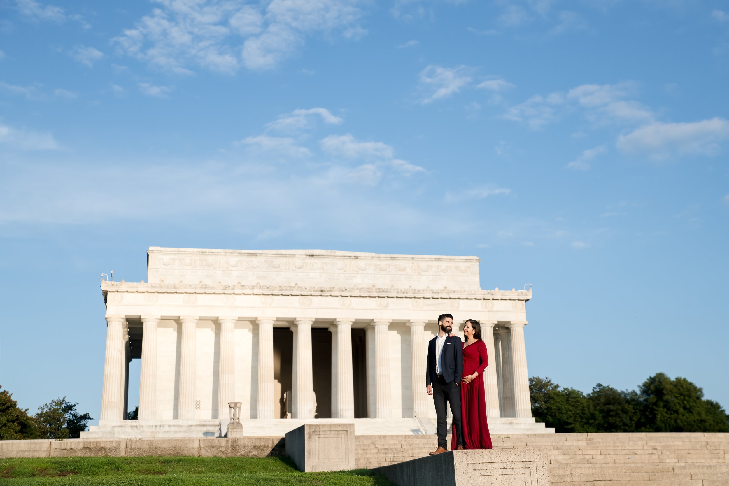  maternity session at the national mall 