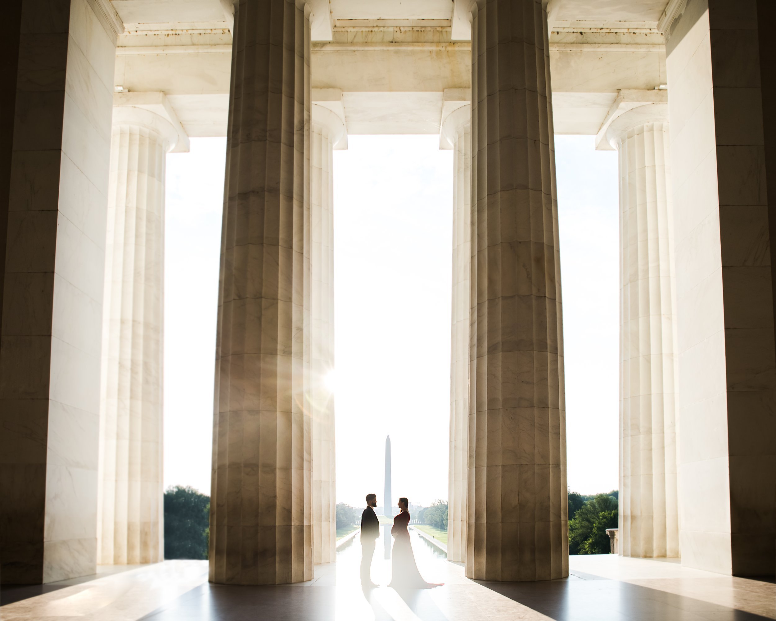  maternity session at the national mall 