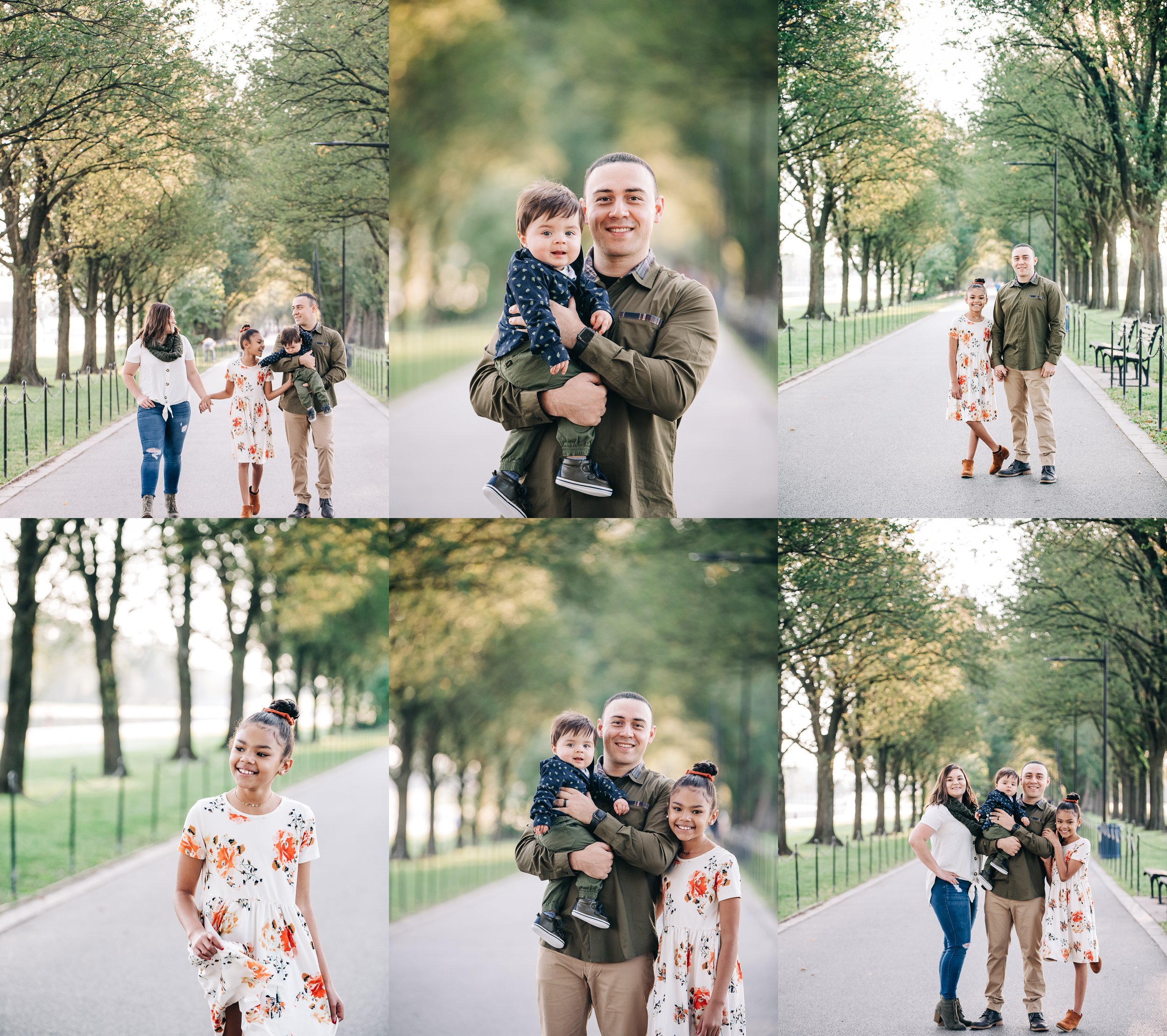 Sunrise Family Session at Lincoln Memorial