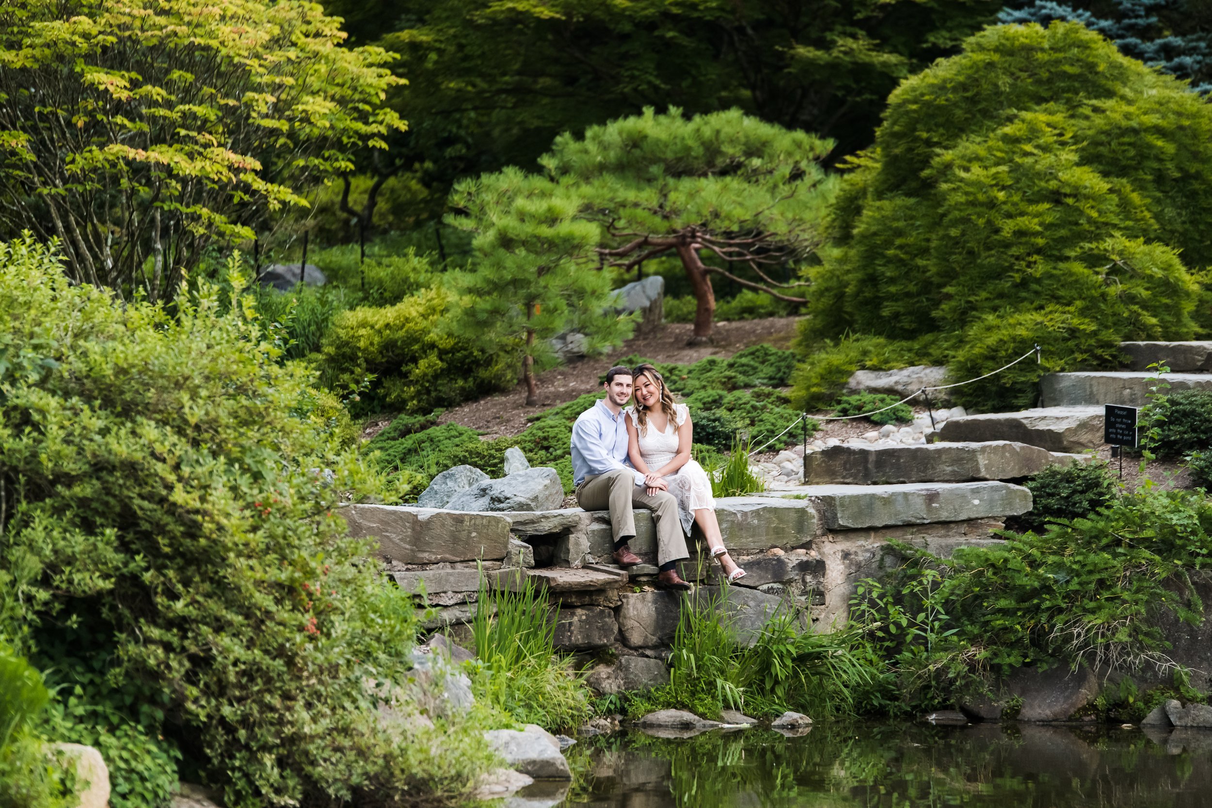  engagement photo shoot at brookside gardens maryland 